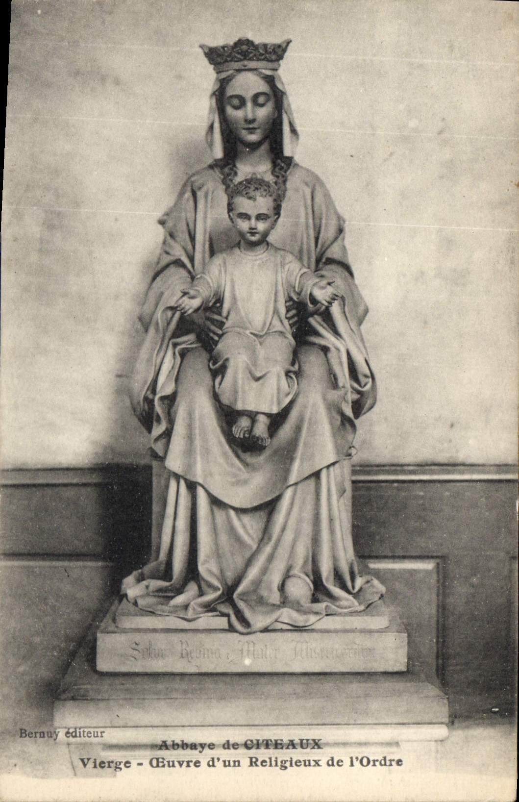 CPA Abbaye de Citeaux Vierge Ceuvre d'un Religieux de l'Ordre 