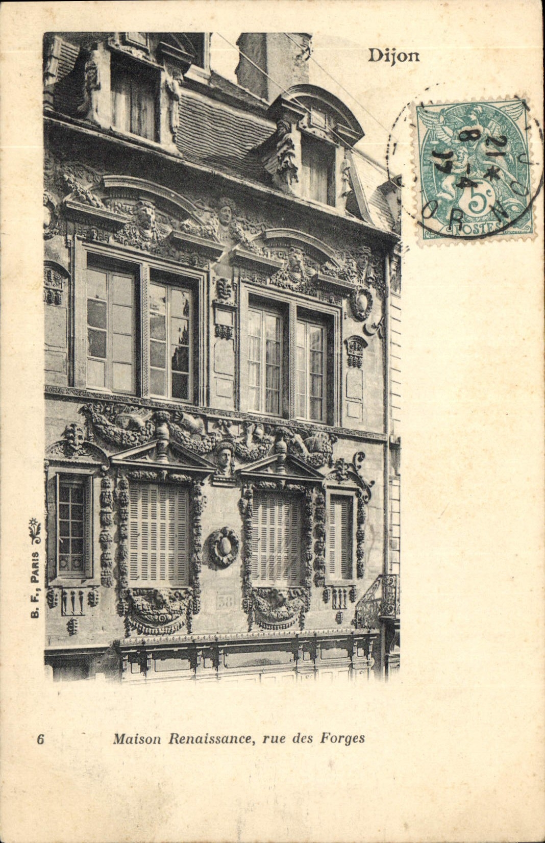 CPA Dijon Maison Renaissance rue des Forges 