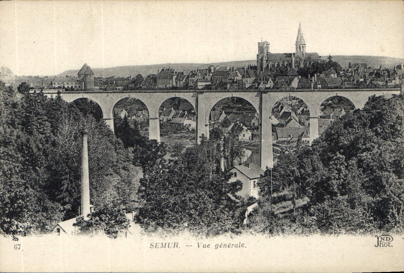 CPA Semur Vue generale 