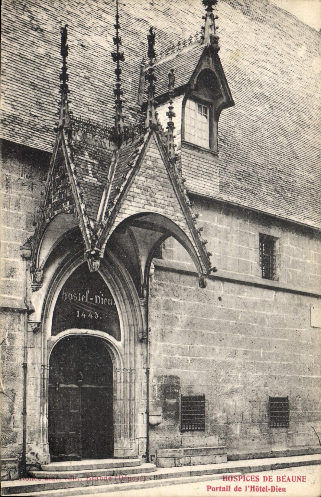 CPA Hospices de Beaune Portail de l'Hotel Dieu 