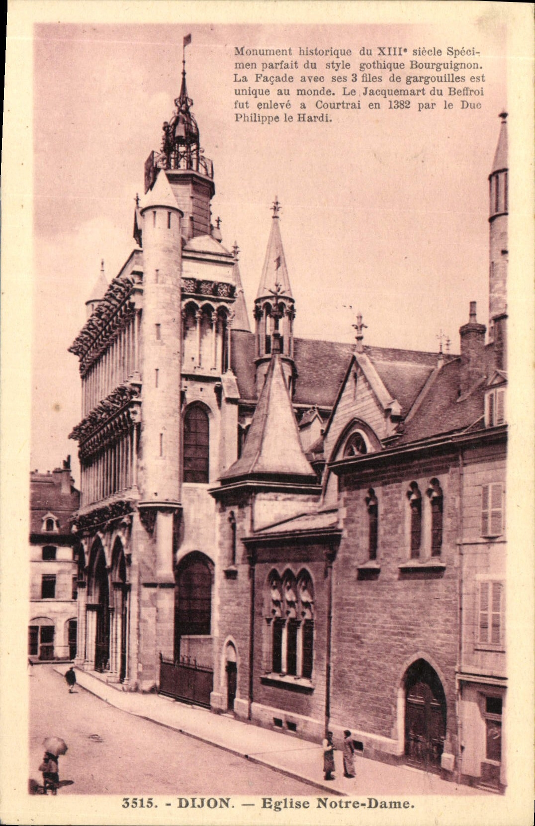 CPA Dijon Eglise Notre Dame 