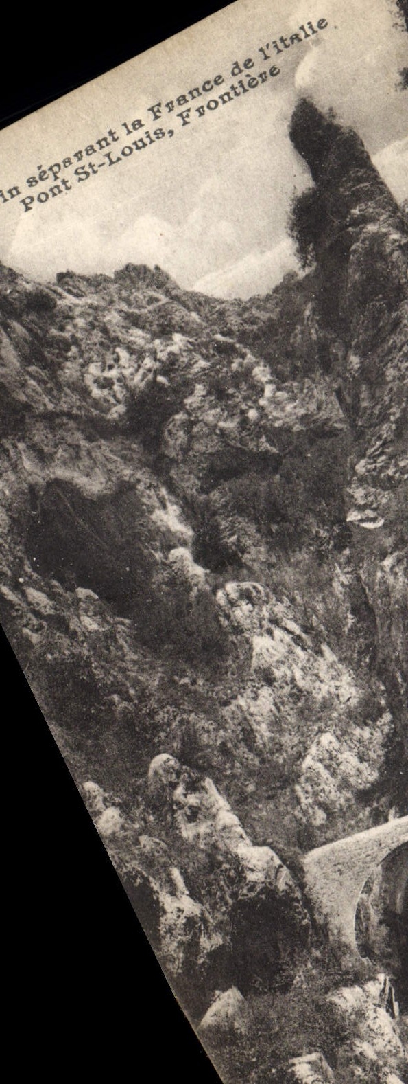 CPA Pont St Louis Frontiere 