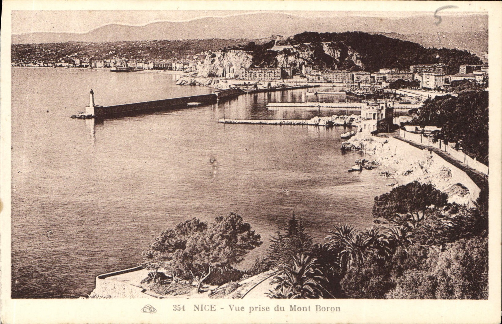 CPA Nice Vue prise du Mont Boron 