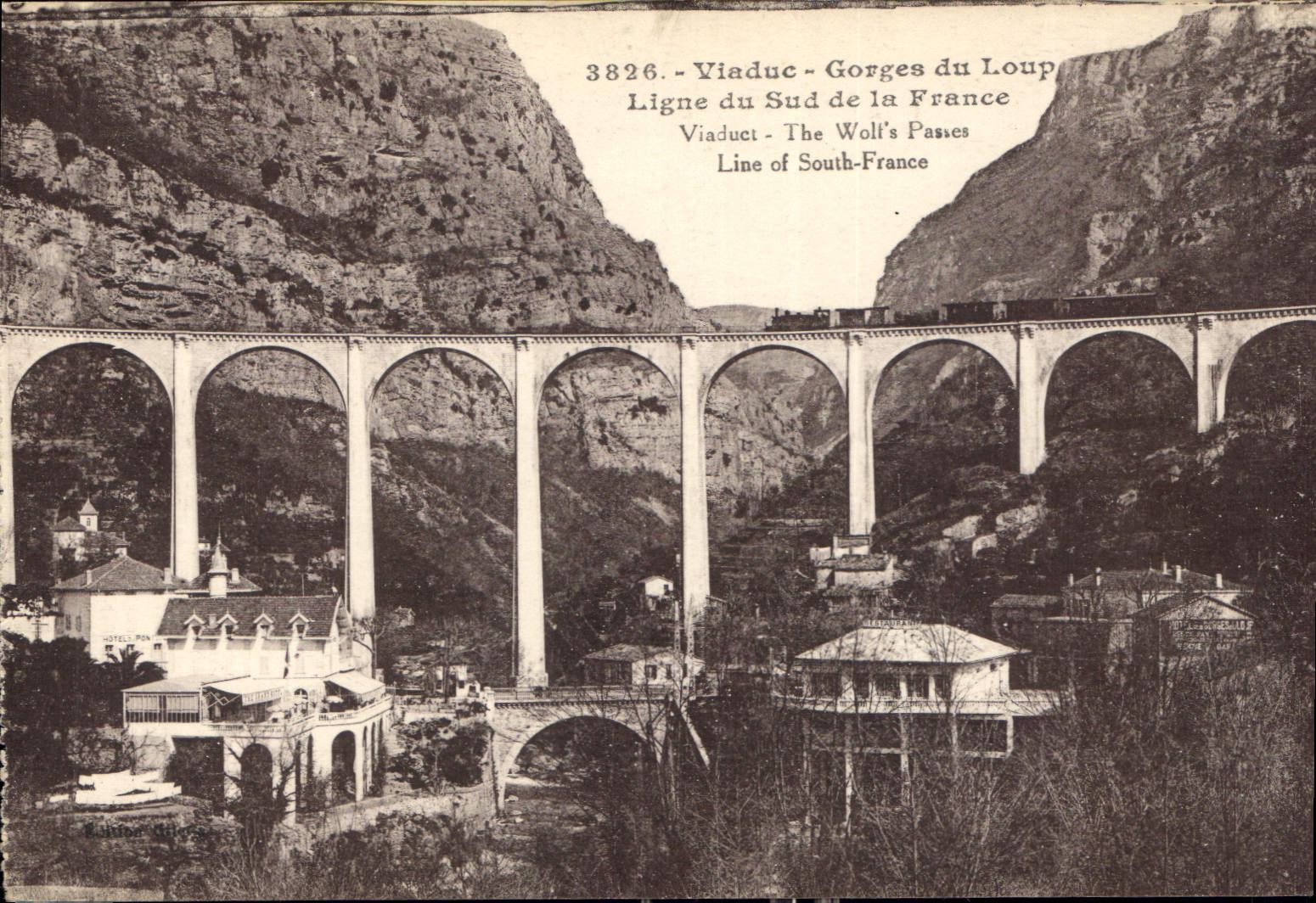 CPA Viaduc Gorges du Loup Ligne du Sud de la France