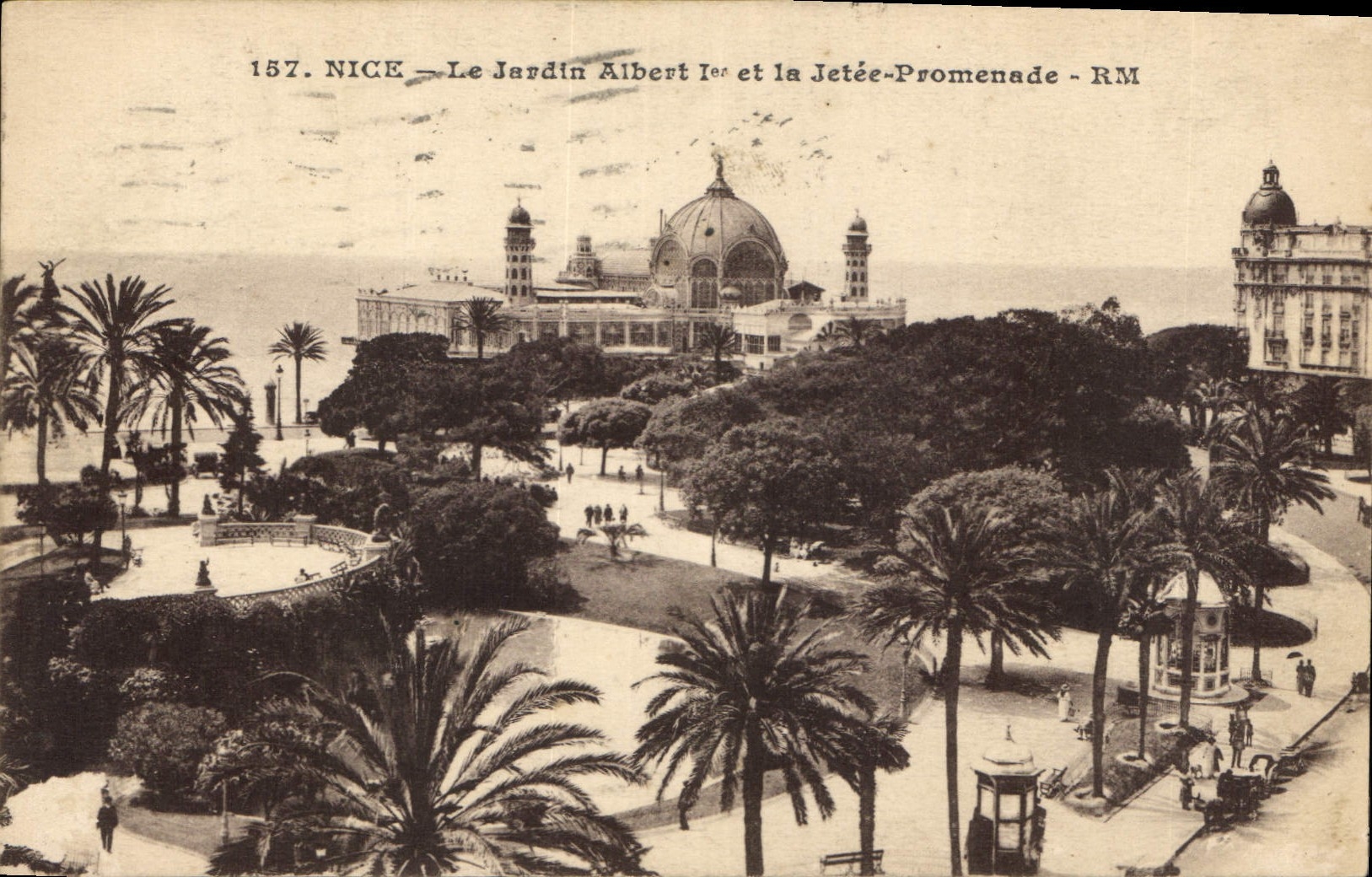 CPA Nice Le Jardin Albert et la Jetee Promenade