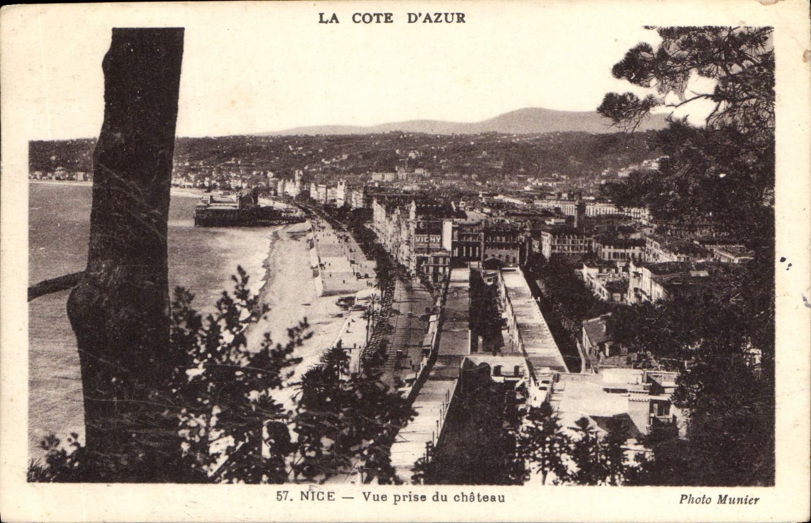 CPA Nice Vue prise du Chateau