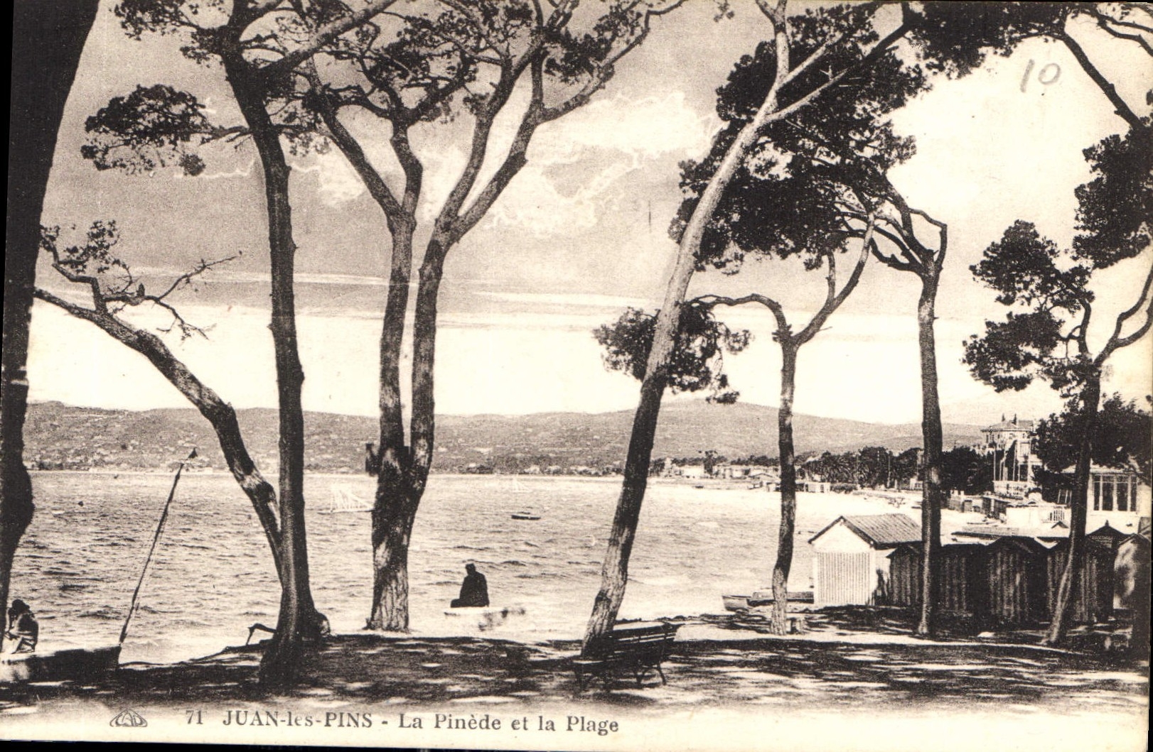 CPA Juan les Pins La Pinede et la Plage 