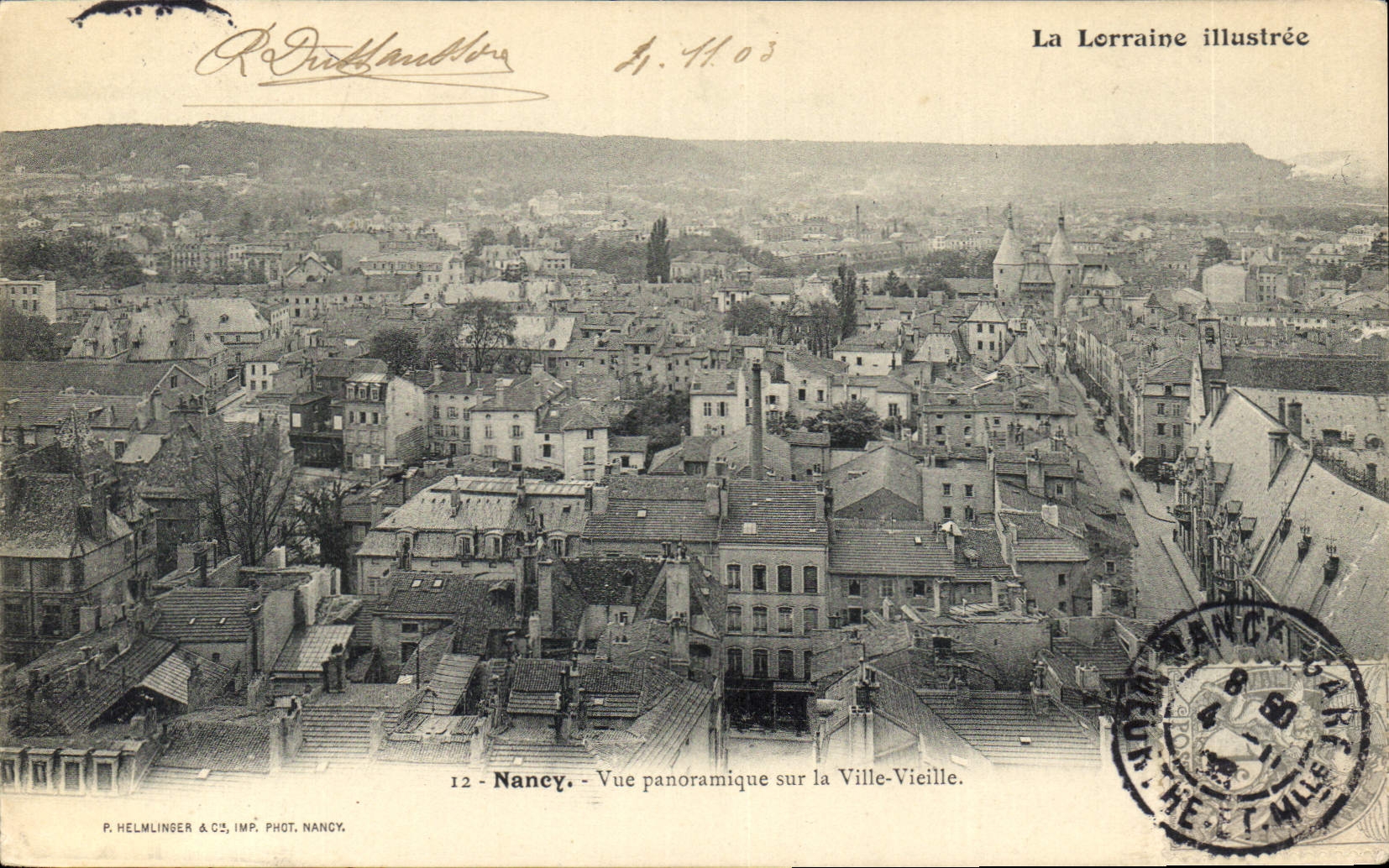 CPA Nancy Vue panoramique sur la Ville Vieille 