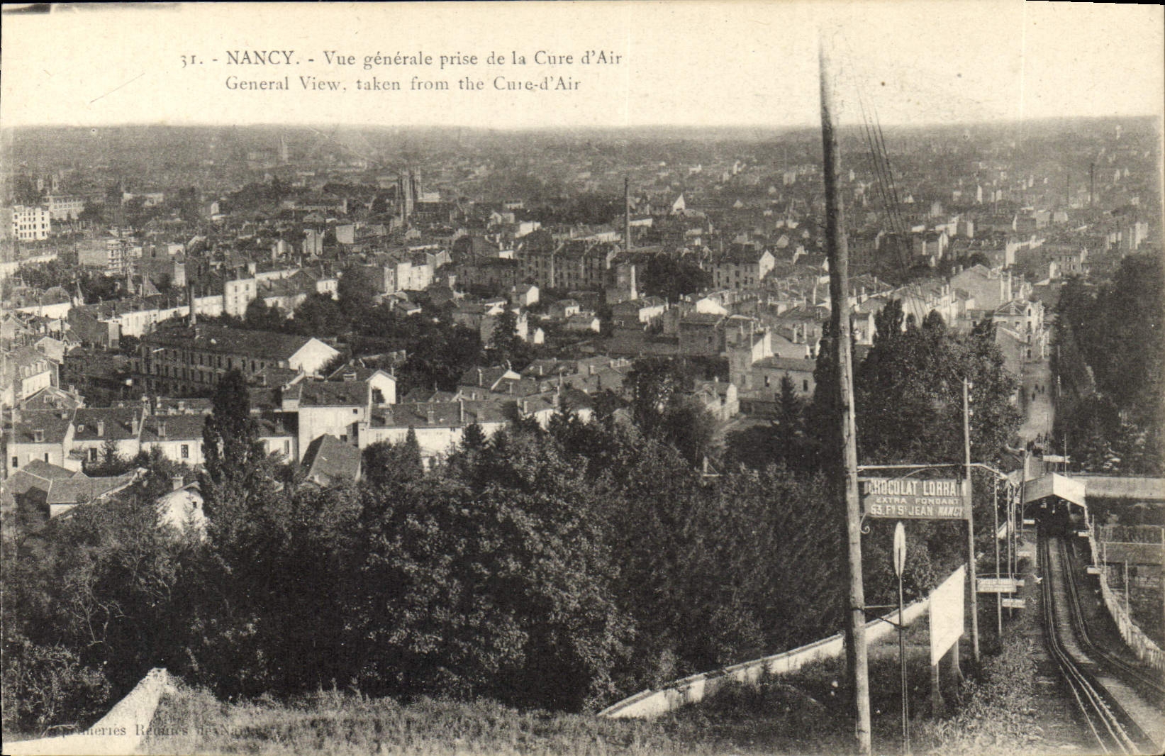 CPA Nancy Vue generale prise de la Cure d'Ain 