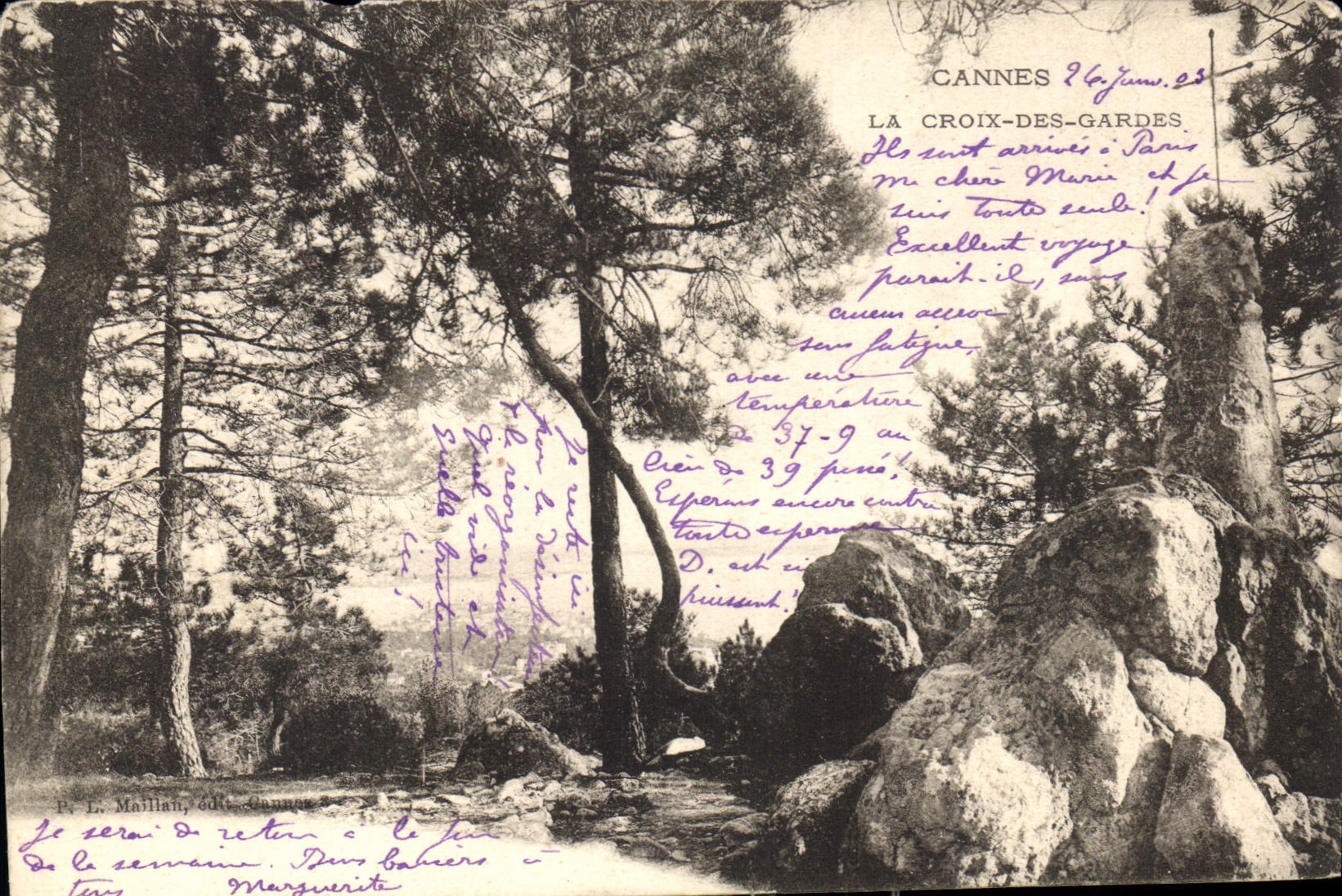 CPA Cannes La Croix des Gardes 