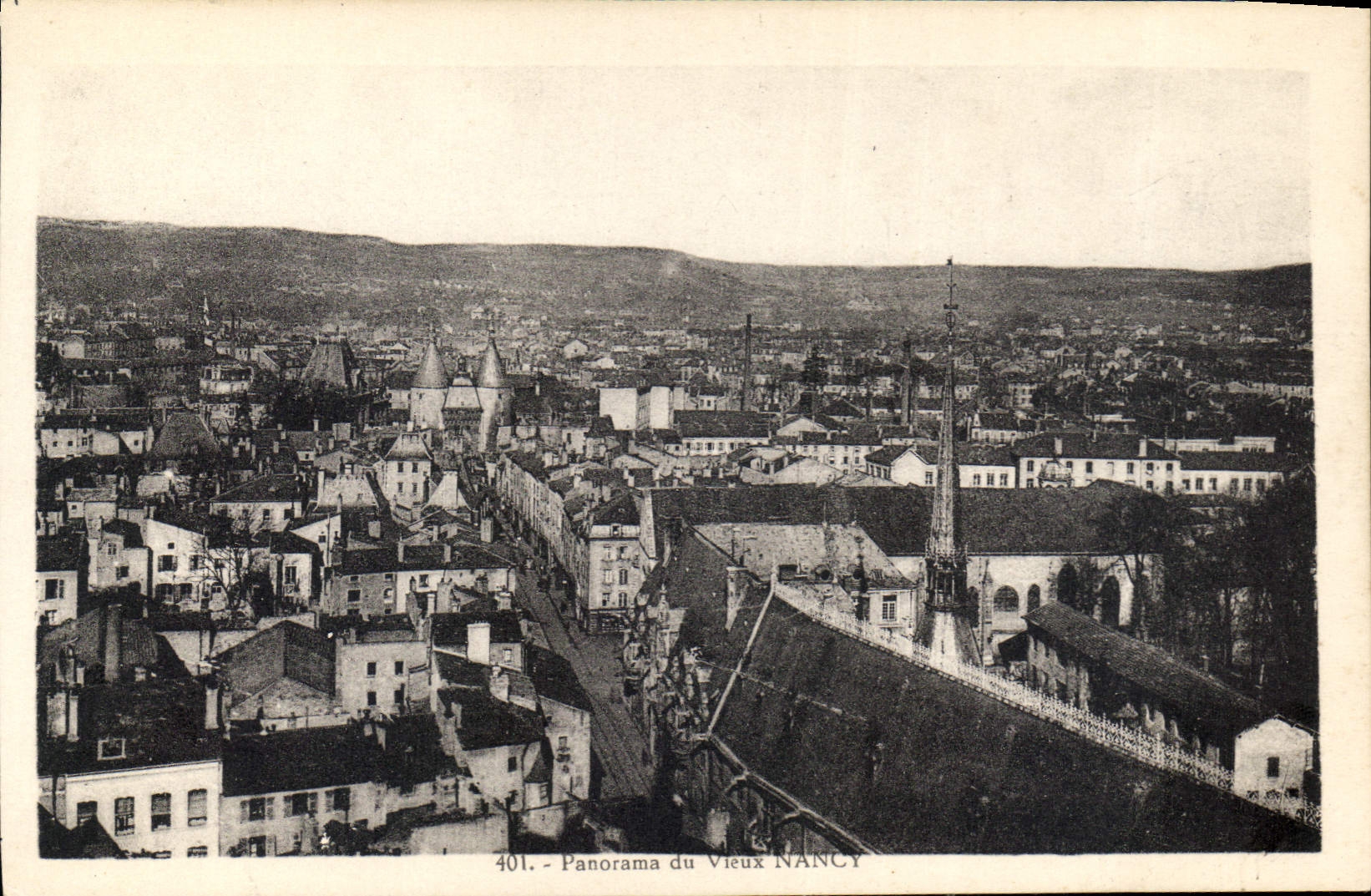 CPA Panorama du Vieux Nancy 