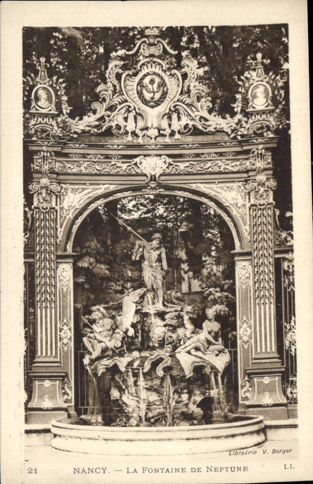CPA Nancy La Fontaine de Neptune 