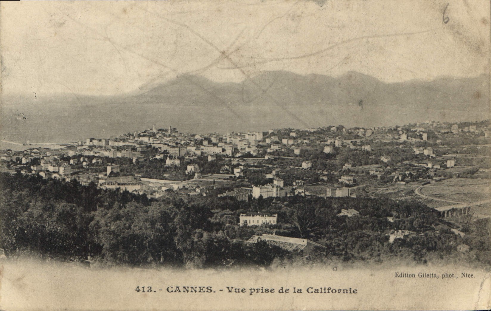 CPA Cannes Vue prise de la Californie 