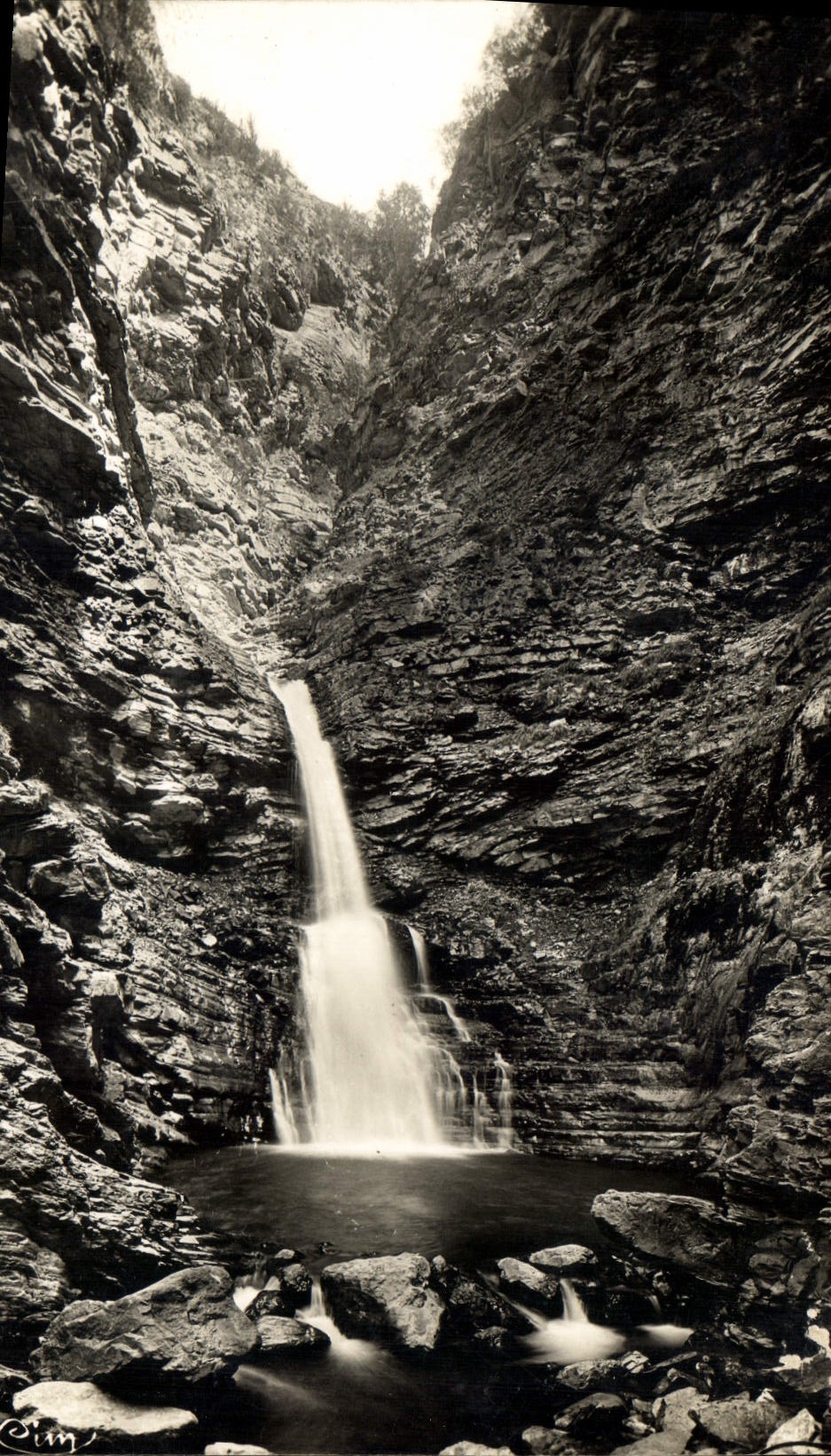 CPA Colmars Basses Alpes Cascade de la Lance 