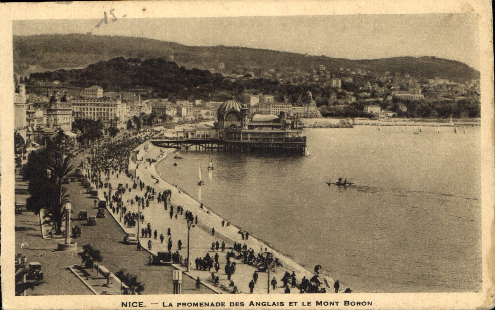 CPA Nice La Promenade des Anglais et le Mont Boron 