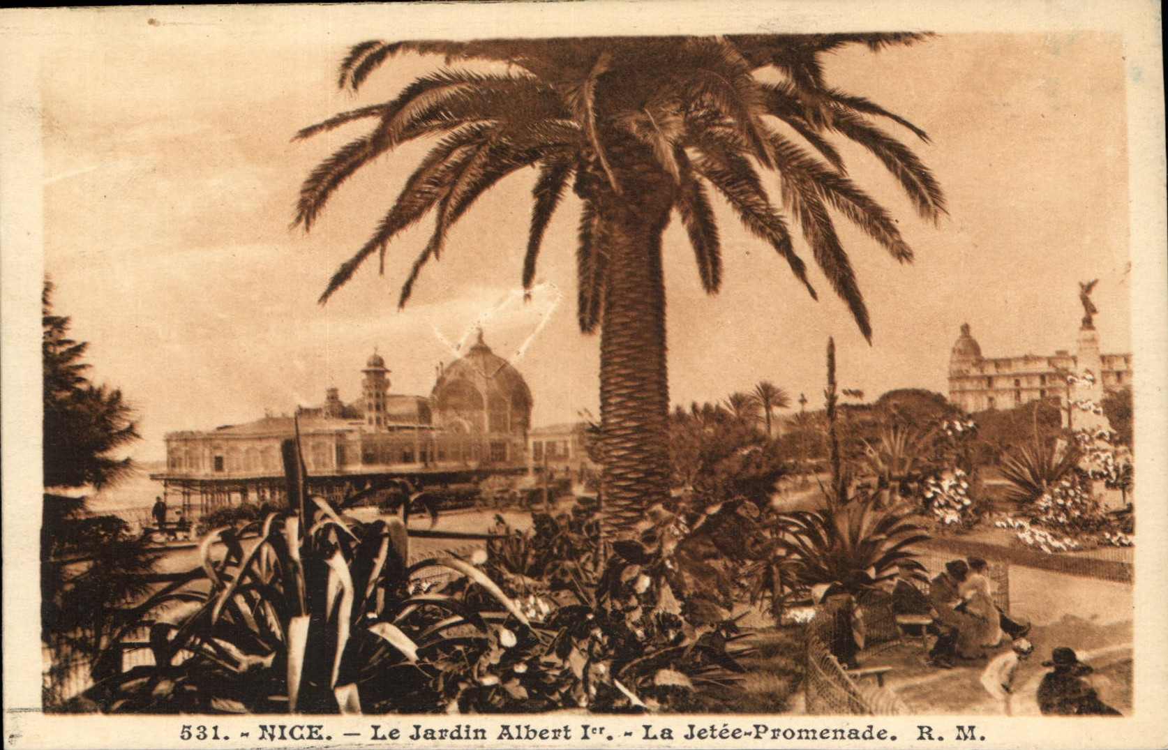 CPA Nice Le Jardin Albert La Jetee Promenade