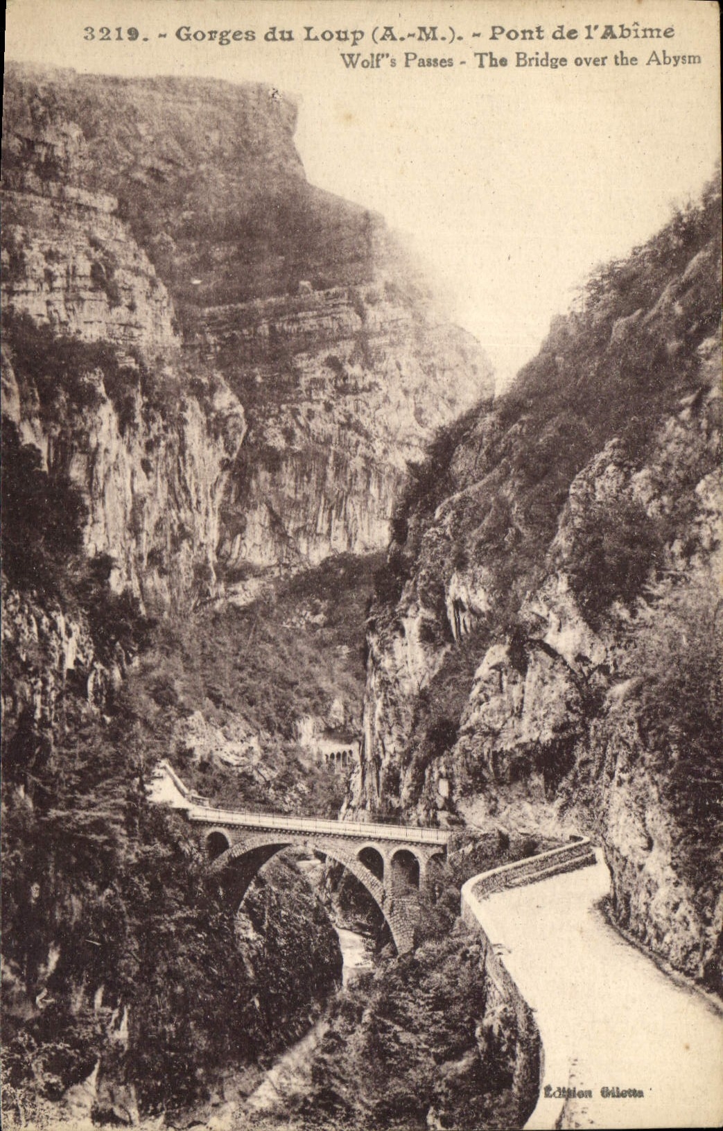 CPA Gorges du Loup AM Pont de l'Abime 
