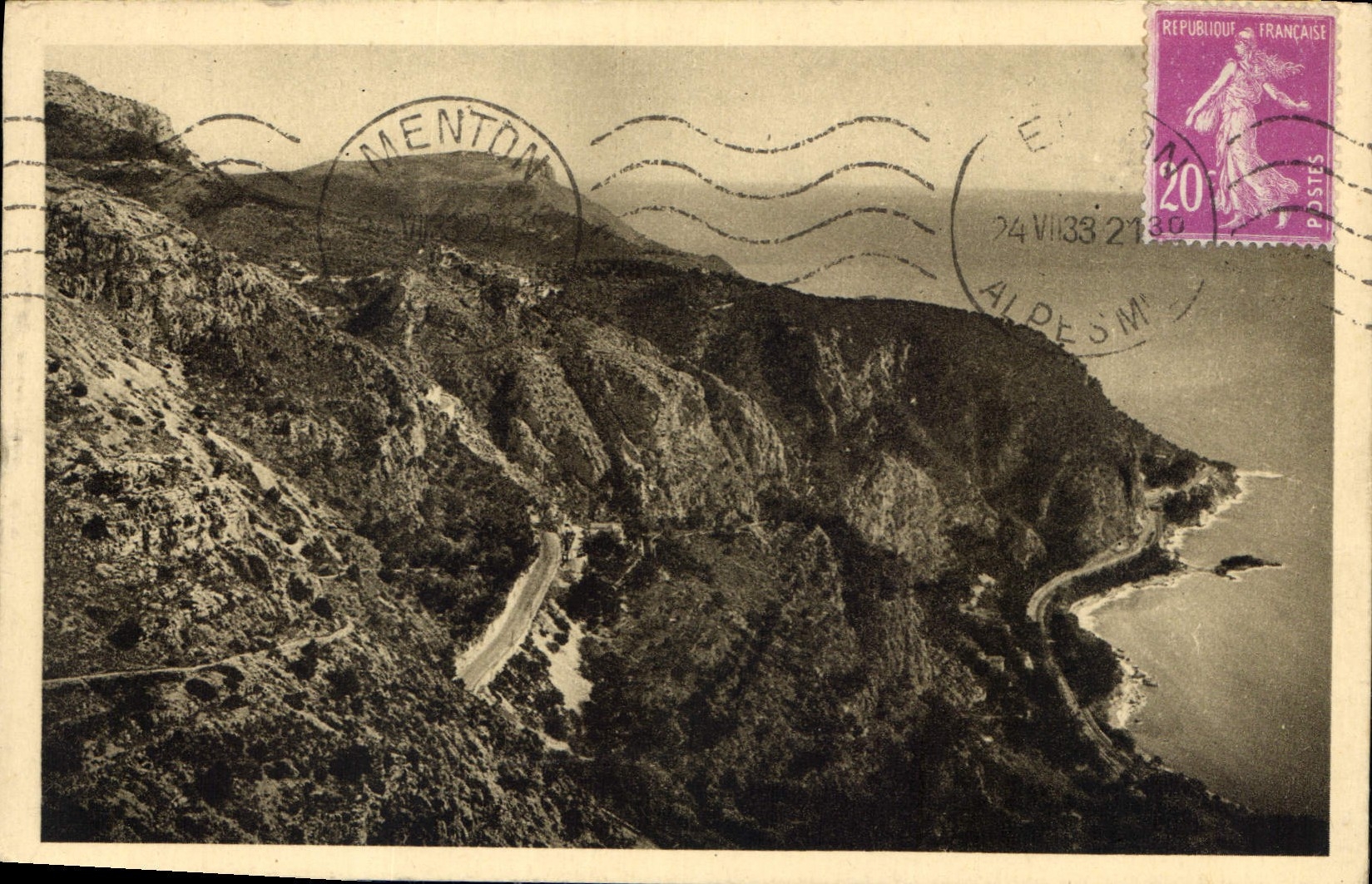 CPA Excursion de la Grande Corniche 