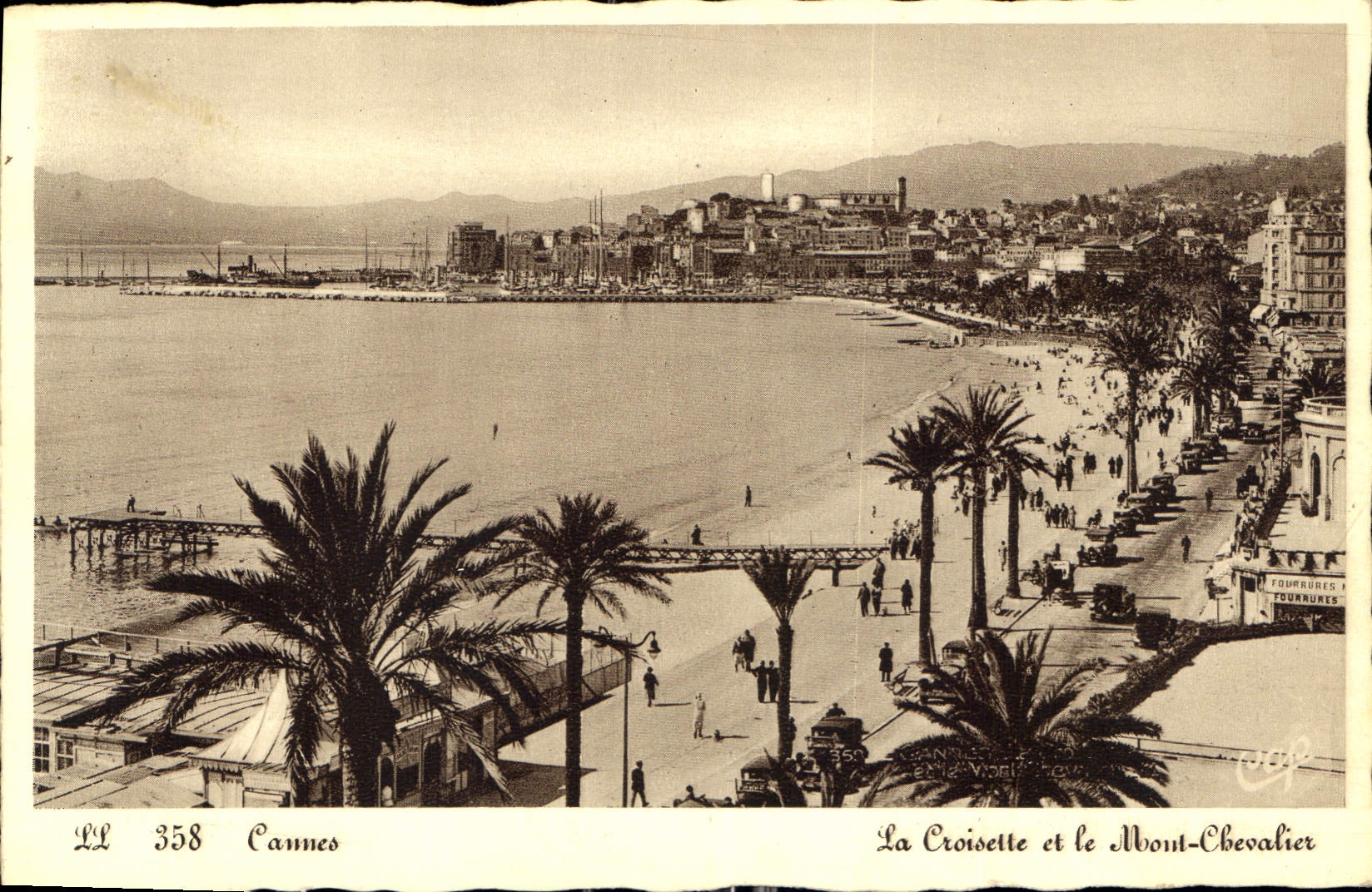 CPA Cannes La Croisette et le Mont Chevalier 