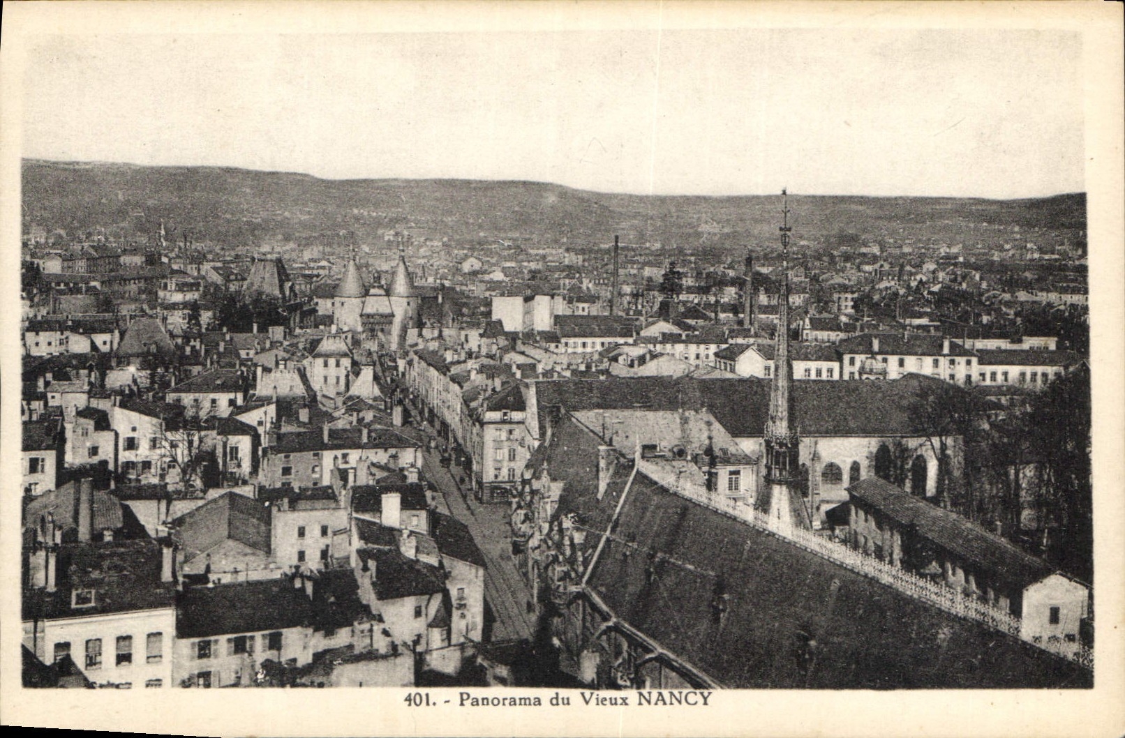 CPA Panorama du Vieux Nancy 