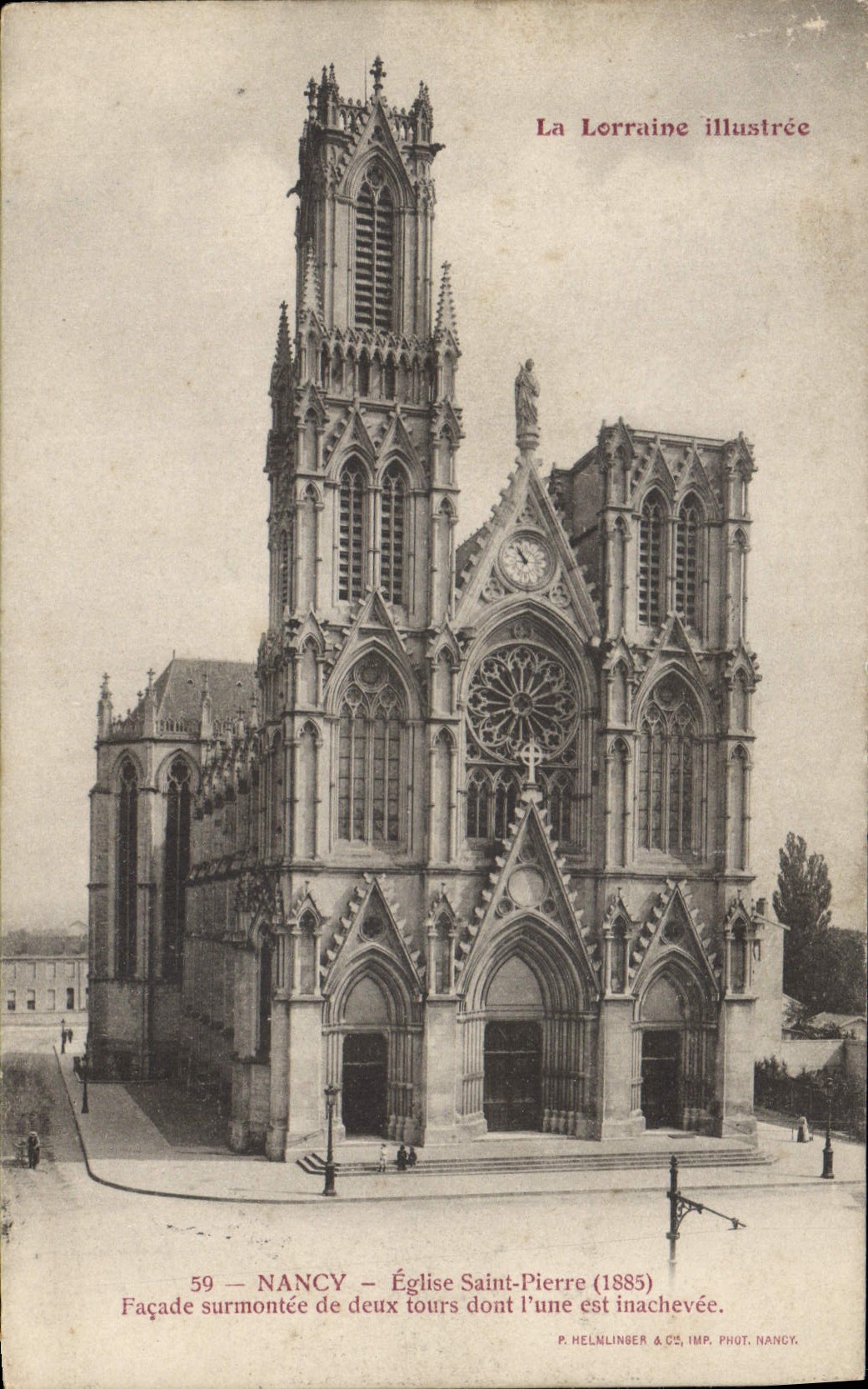 CPA Nancy Eglise Saint Pierre 1885 