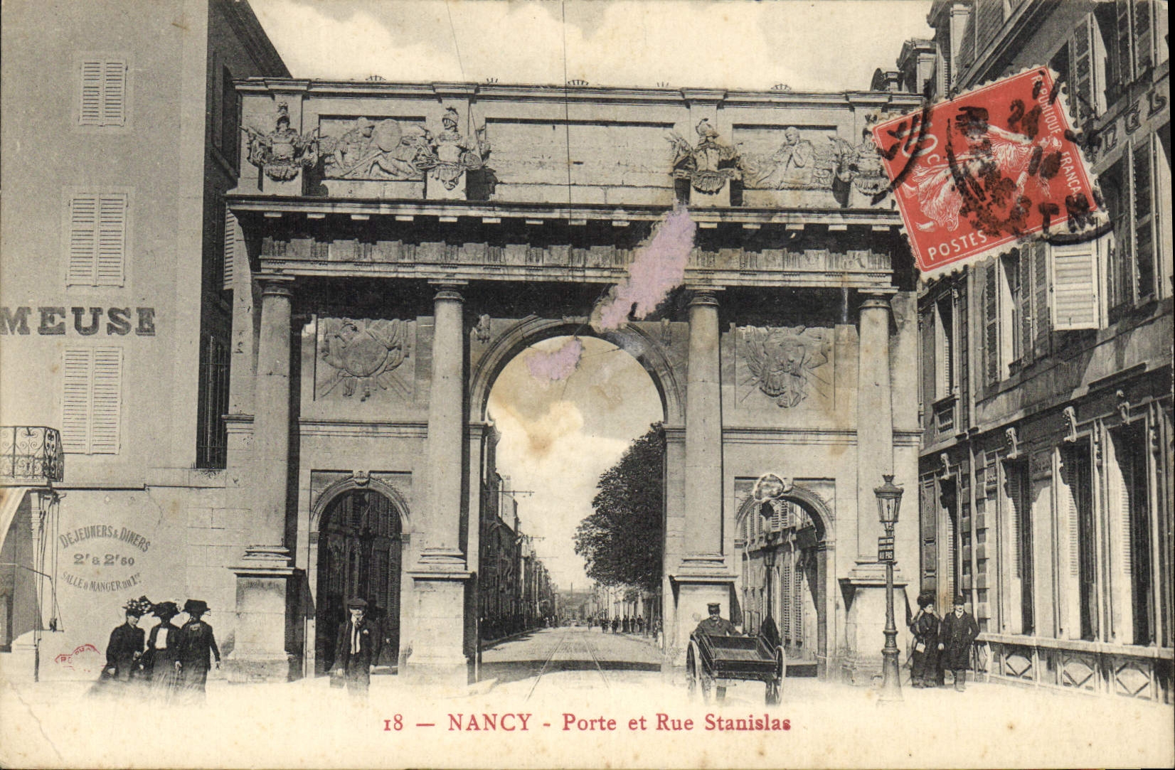 CPA Nancy Porte et Rue Stanislas 