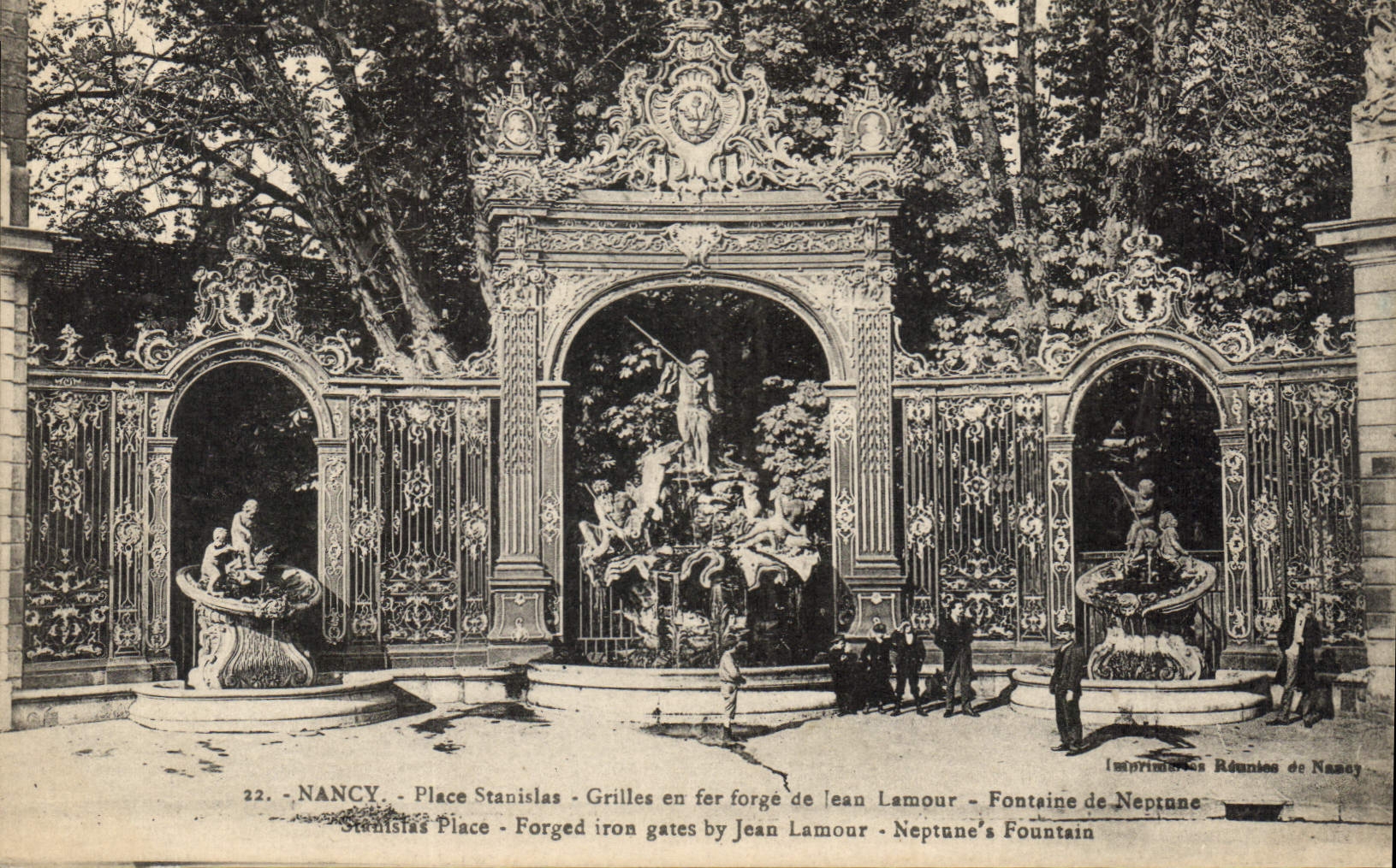 CPA Nancy Place Stanislas Grilles en fer forge de Jean Lamour 