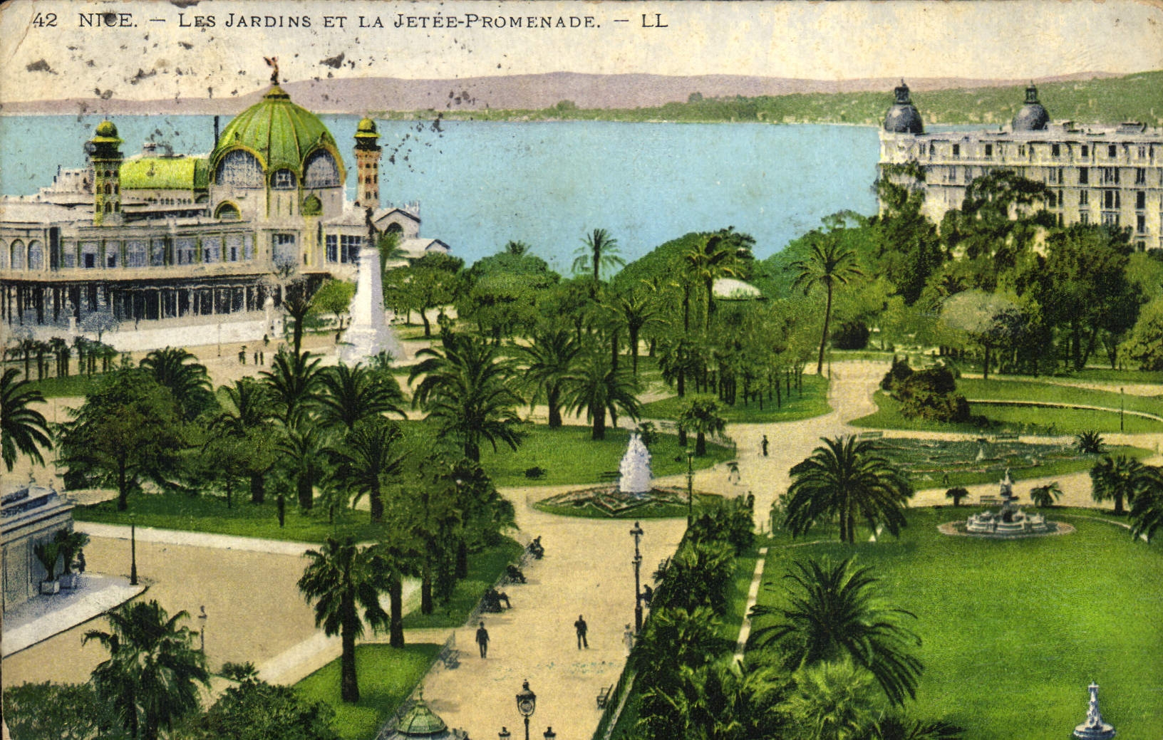 CPA Nice Les Jardins et la Jetee Promenade 