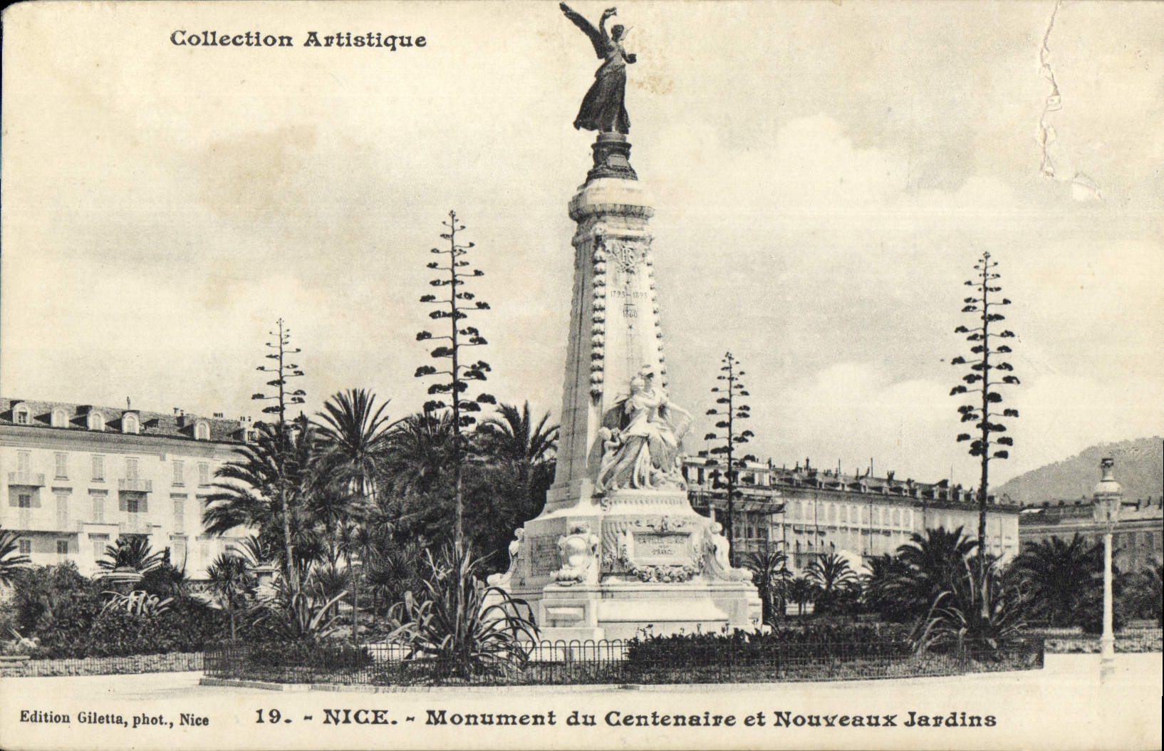CPA Nice Monument du Centenaire et Nouveaux Jardins 