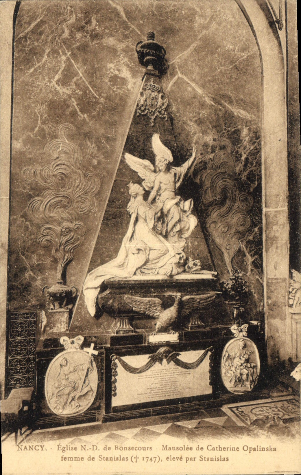 CPA Nancy Eglise ND de Bonsecours Mausolee de Catherine Opalinska 