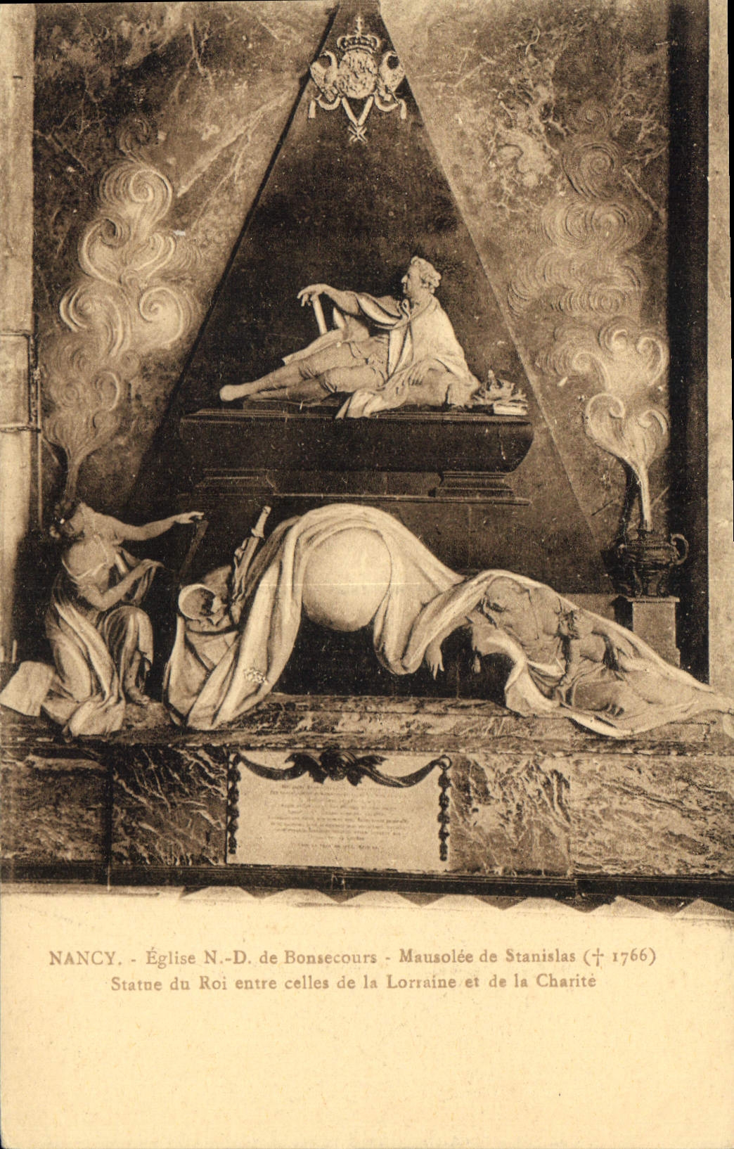 CPA Nancy Eglise ND de Bonsecours Mausolee de Stanislas 