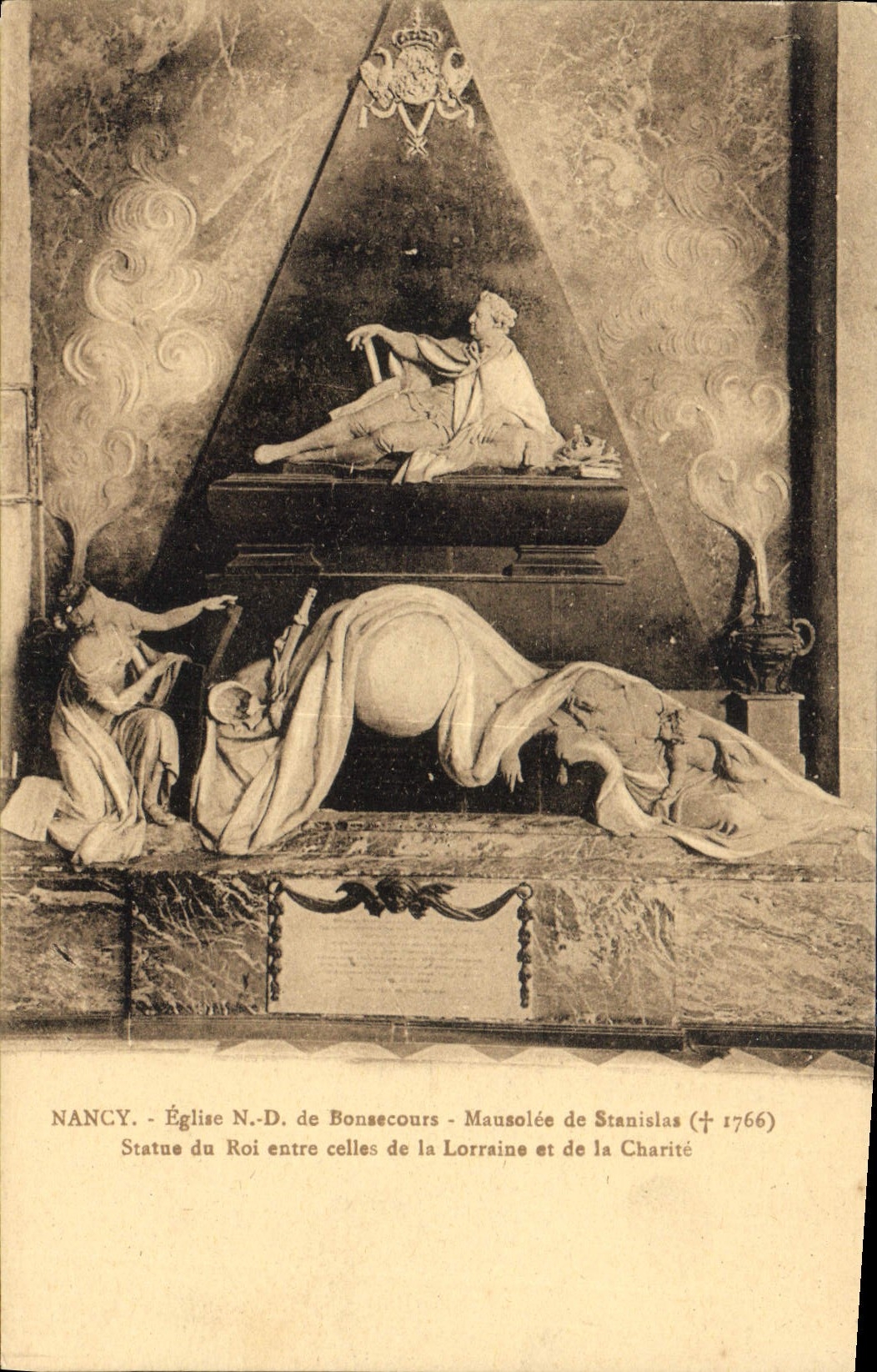 CPA Nancy Eglise ND de Bonsecours Mausolee de Stanislas 