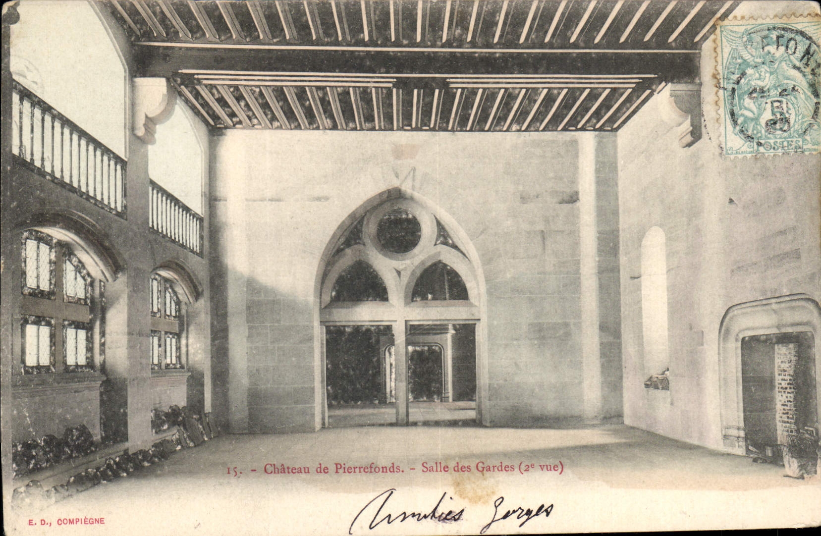 CPA Chateau de Pierrefonds Salle des Gardes