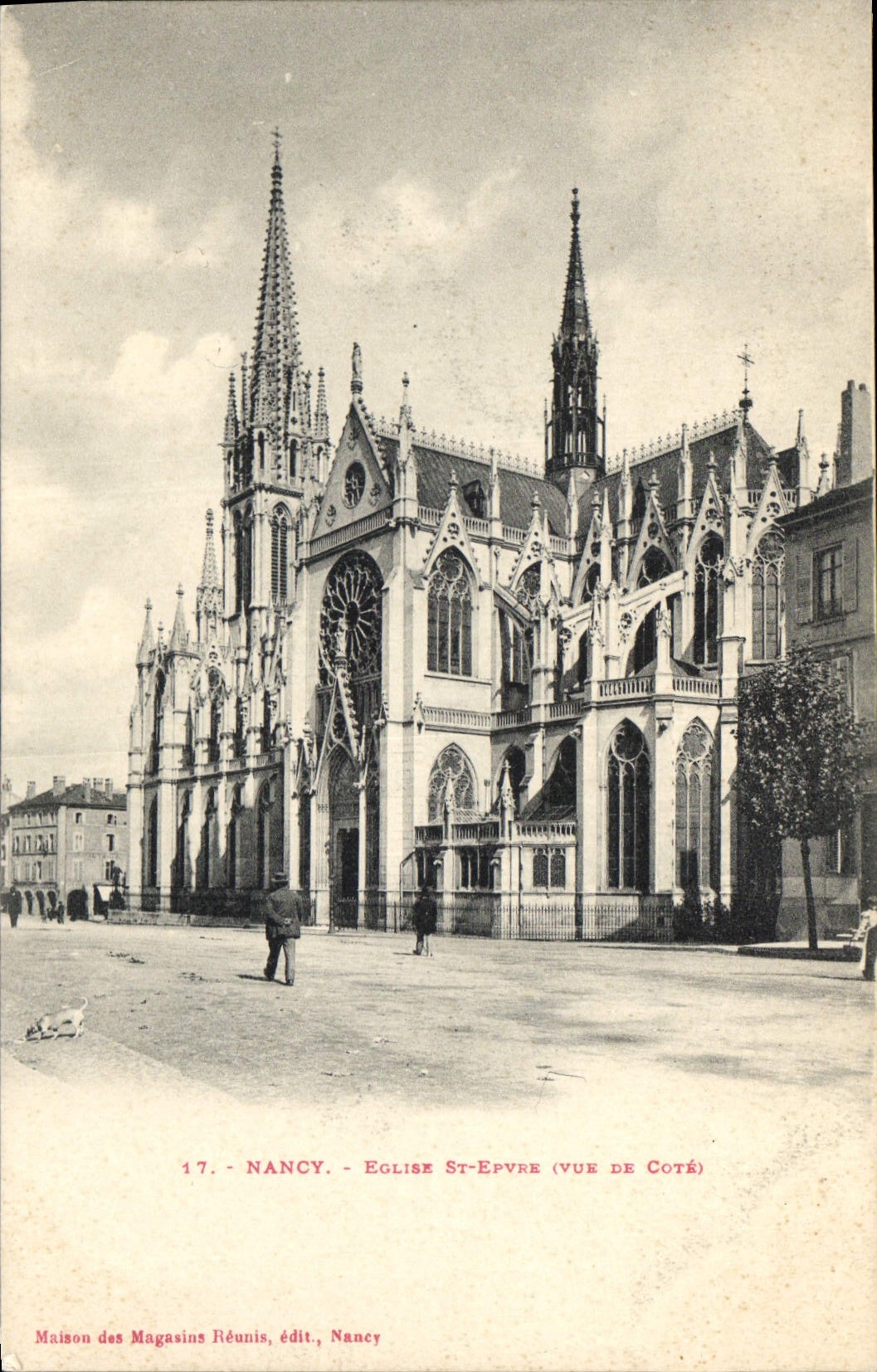 CPA Nancy Eglise St Epvre Vue de Cote 
