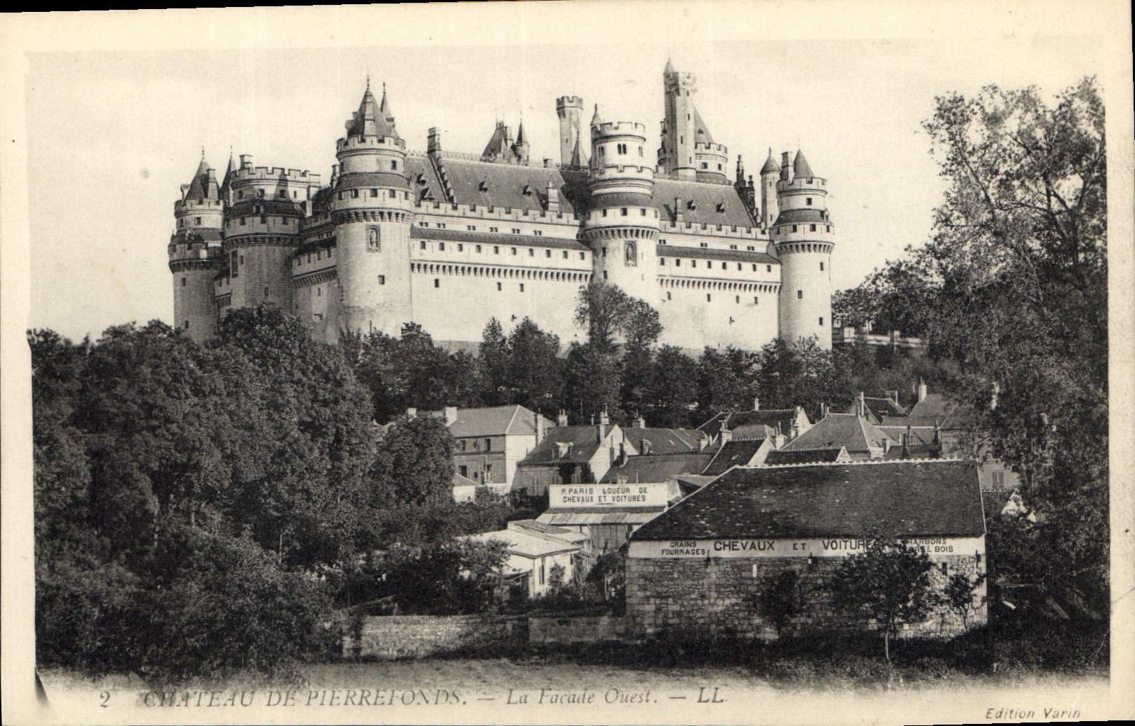 CPA Chateau de Pierrefonds La Facade Ouest 