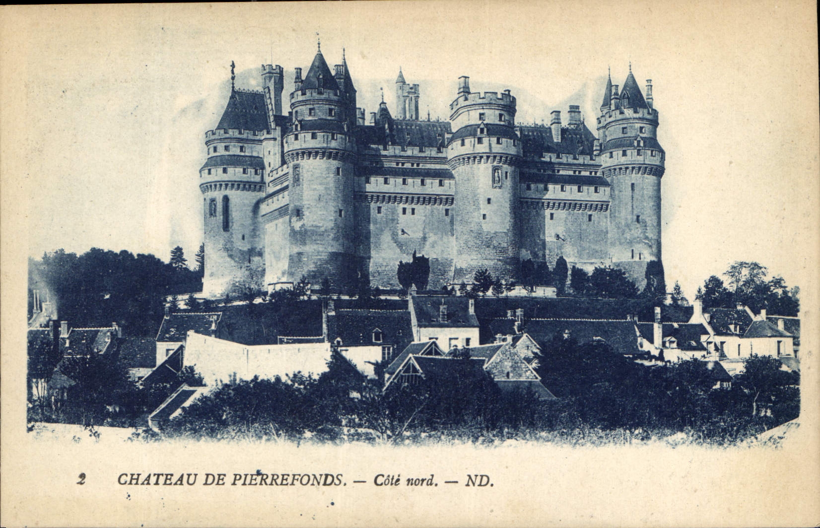 CPA Chateau de Pierrefonds Cote nord 
