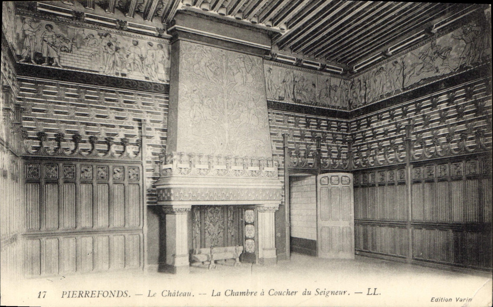 CPA Pierrefonds Le Chateau La Chambre a Coucher du Seigneur 