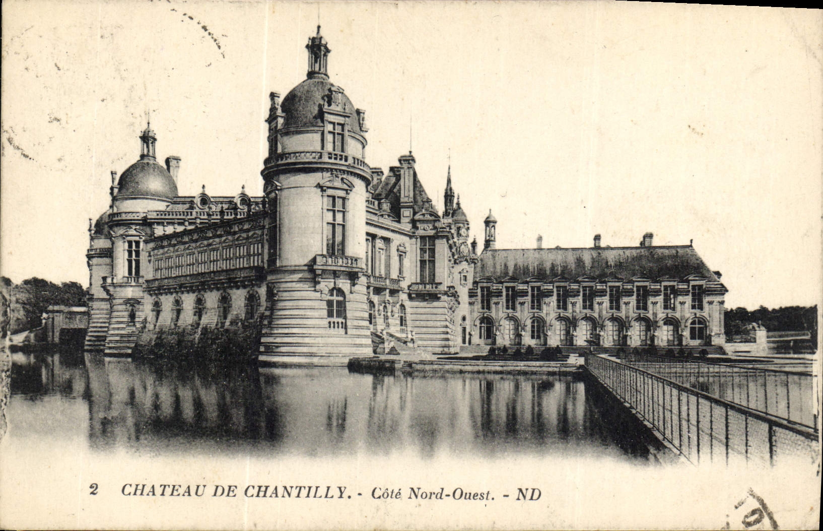 CPA Chateau de Chantilly Cote Nord Ouest 
