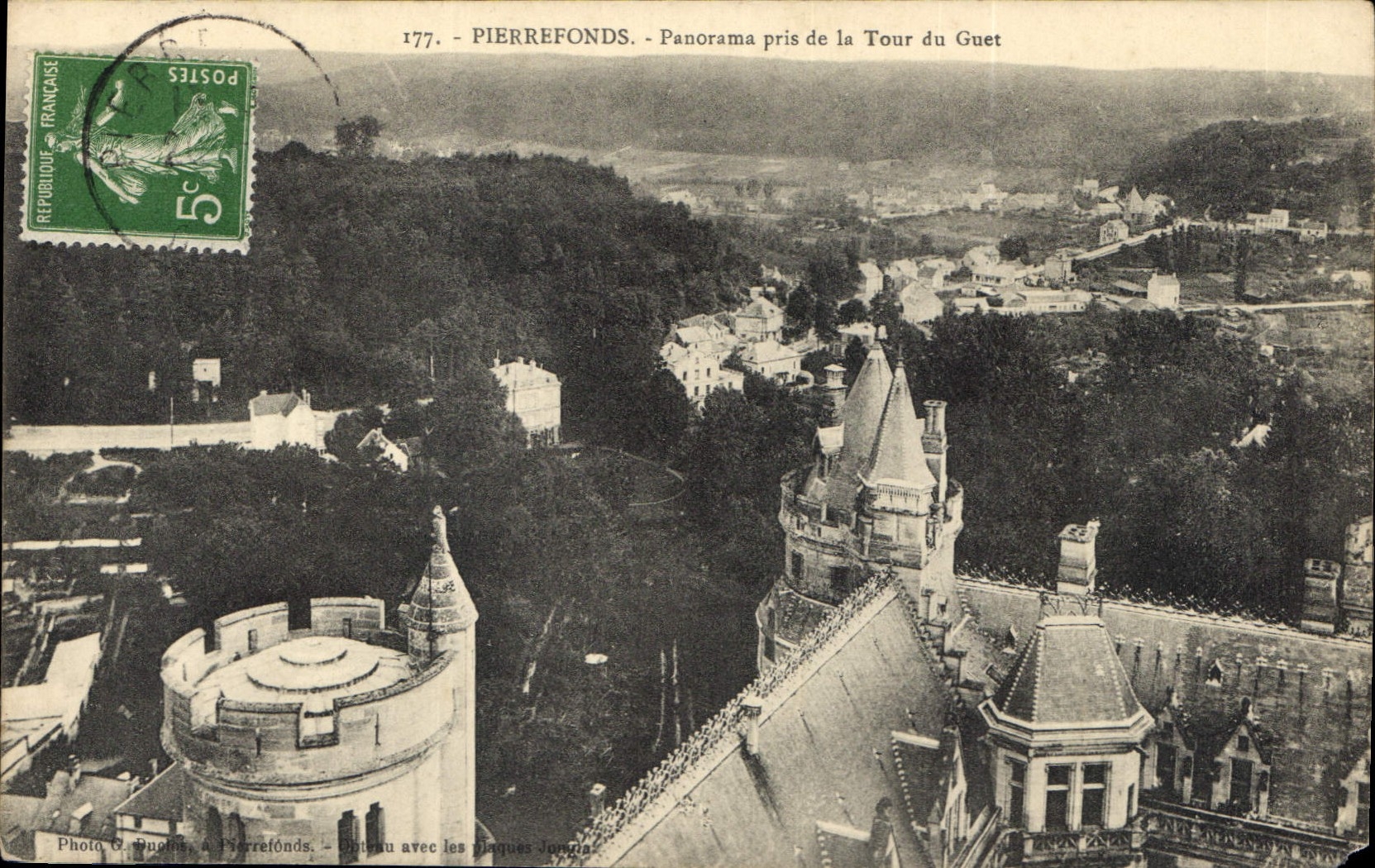CPA Pierrefonds Panorama pris de la Tour du Guet 