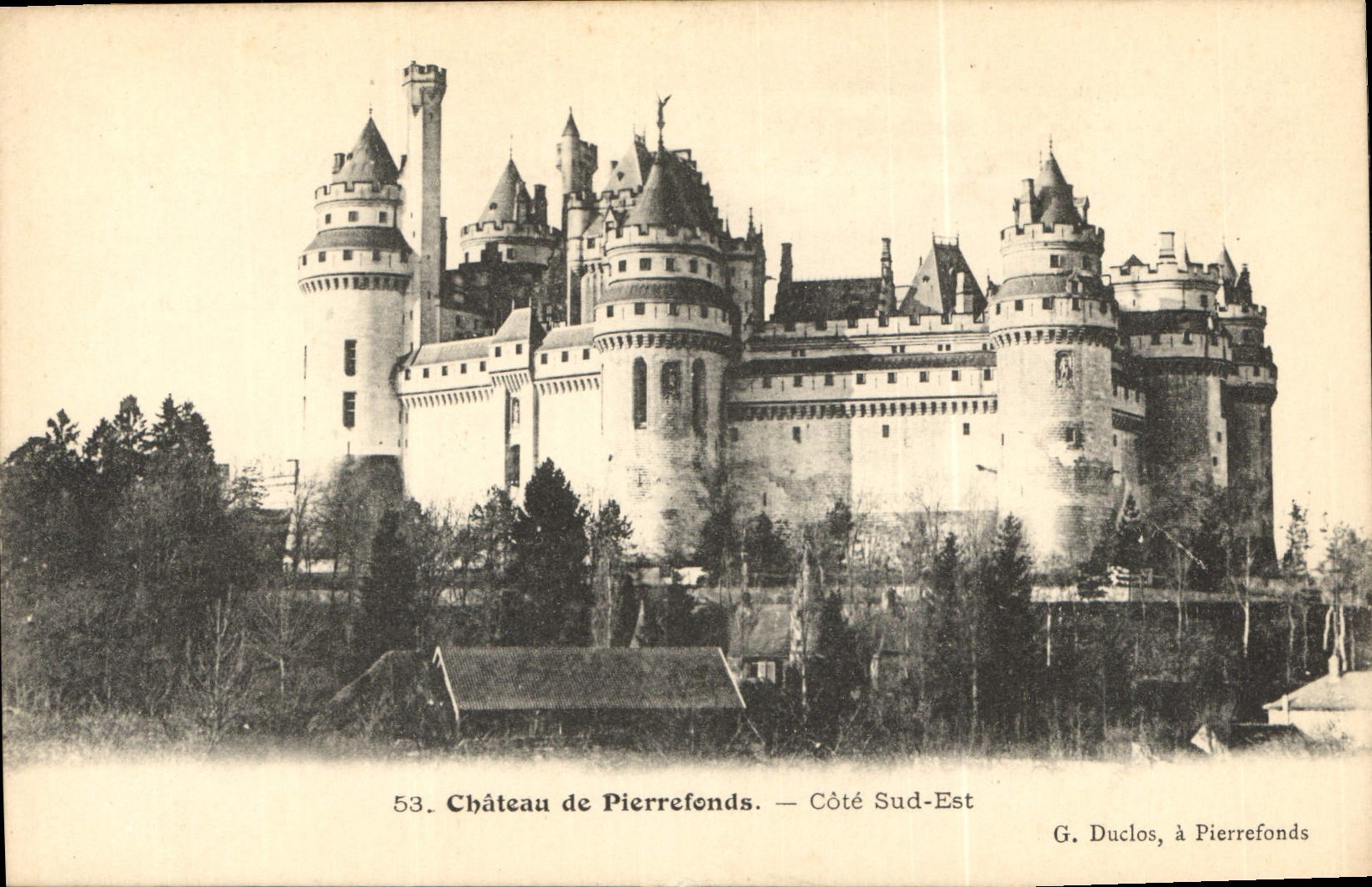 CPA Chateau de Pierrefonds Cote Sud Est