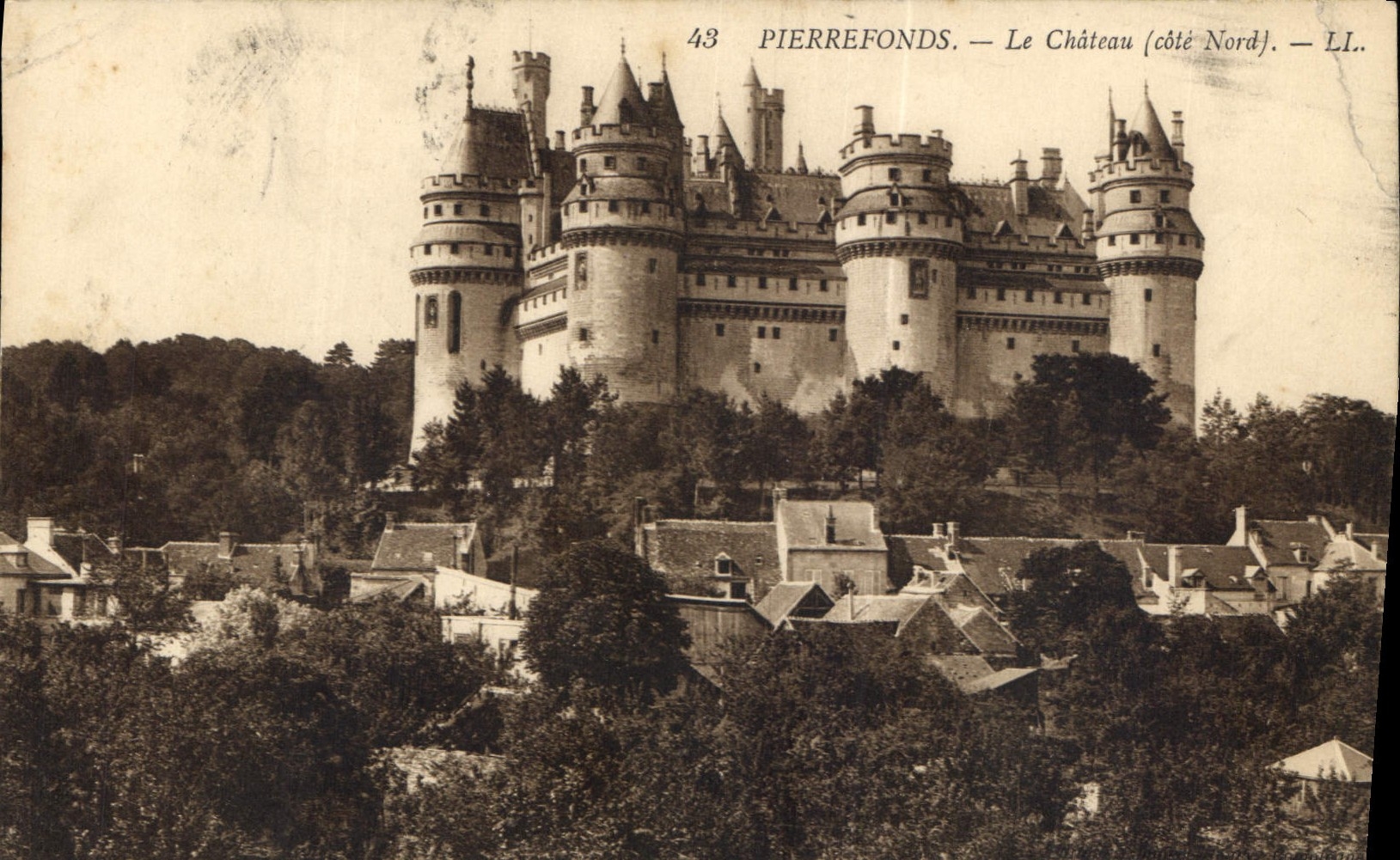 CPA Pierrefonds Le Chateau Cote Nord 