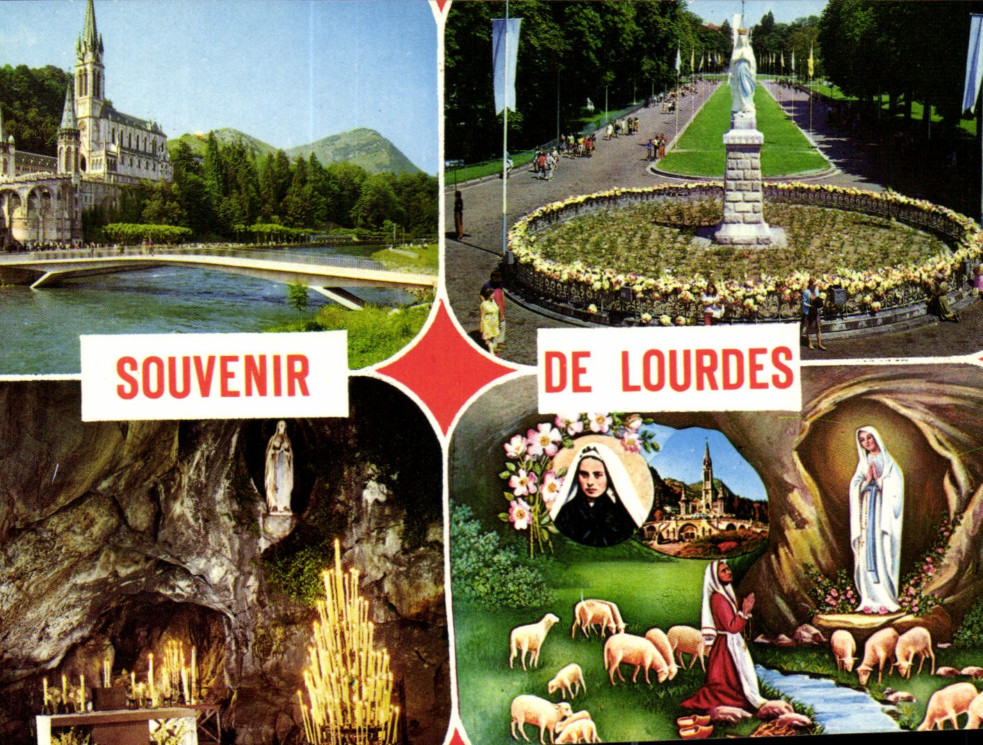 CPA Souvenir de Lourdes 