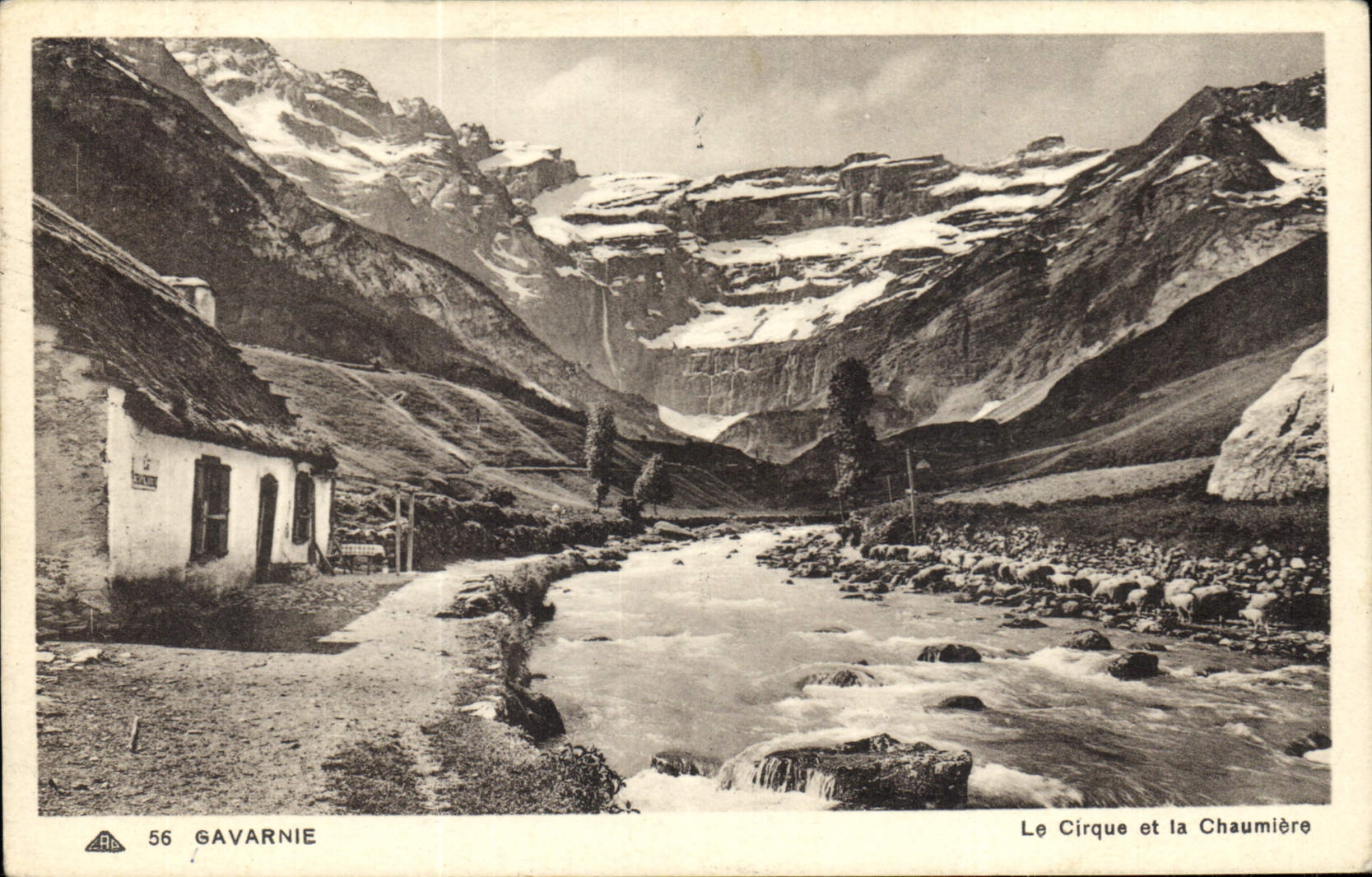 CPA Gavarnie Le Cirque et la Chaumiere