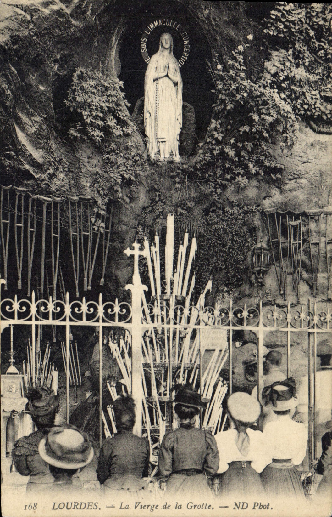 CPA Lourdes La Vierge de la Grotte 