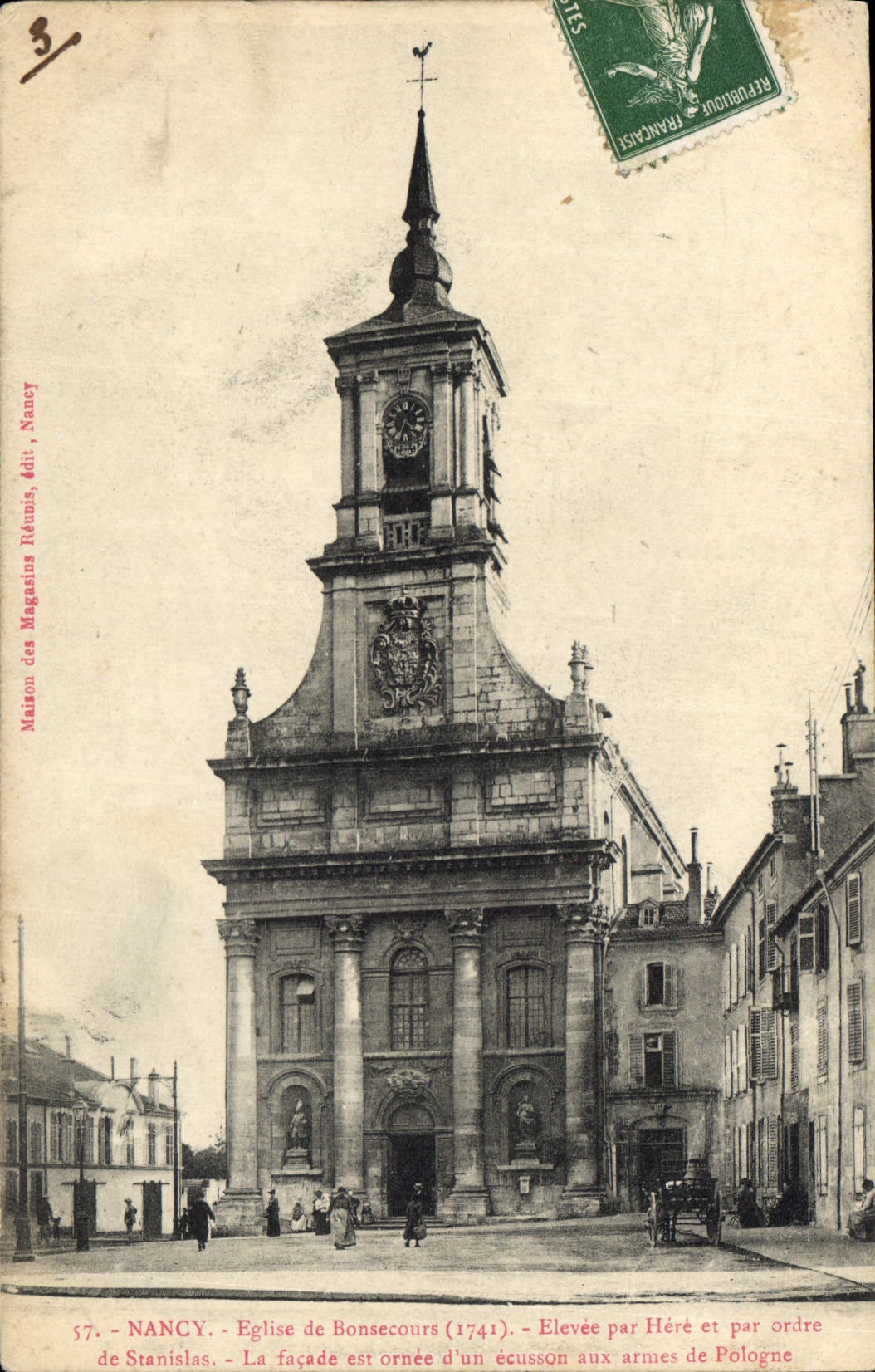 CPA Nancy Eglise de Bonsecours Elevee par Here es par ordre de Stanislas 