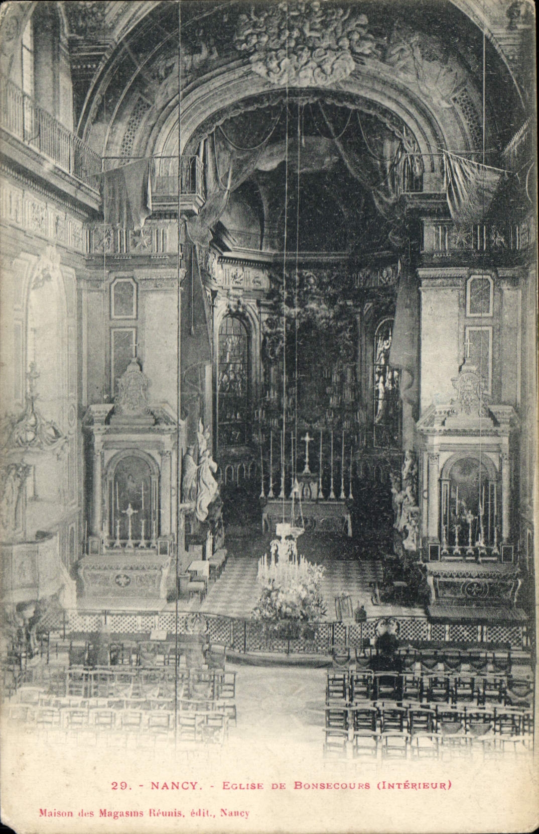 CPA Nancy Eglise de Bonsecours Interieur 