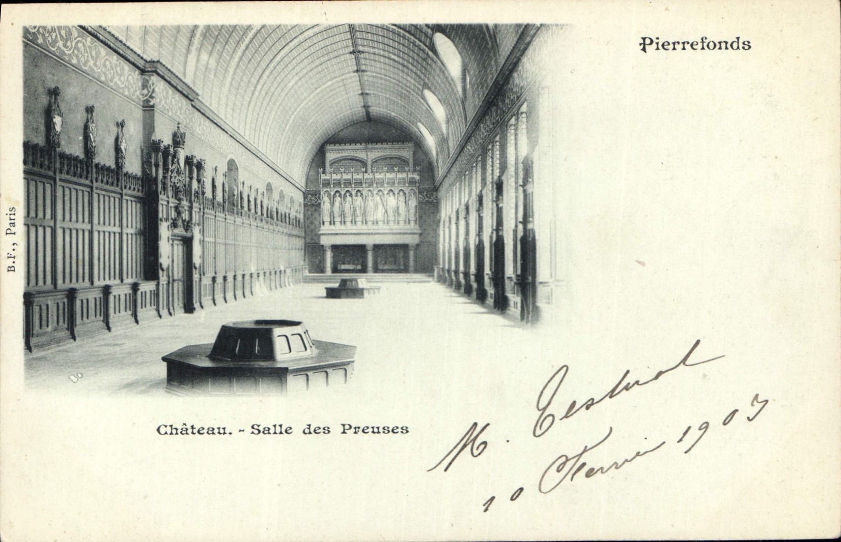 CPA Pierrefonds Chateau Salle des Preuses