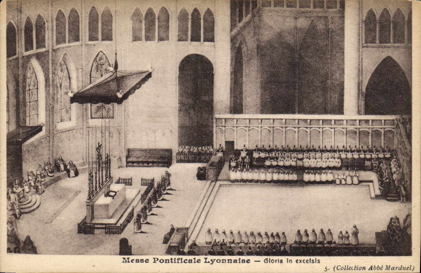 CPA Mesee Pontificale Lyonnaise Gloria in excelsis