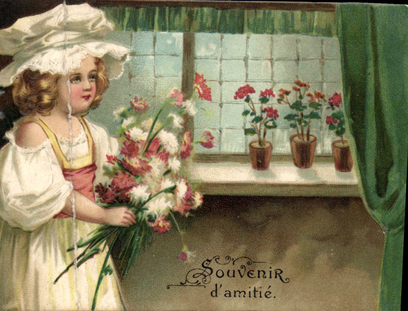 CPA Souvenir d'amitie Enfant
