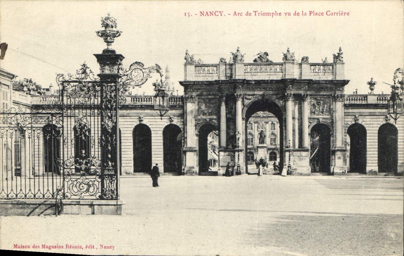 CPA Nancy Arc de Triomphe vu de la Place Carriere 